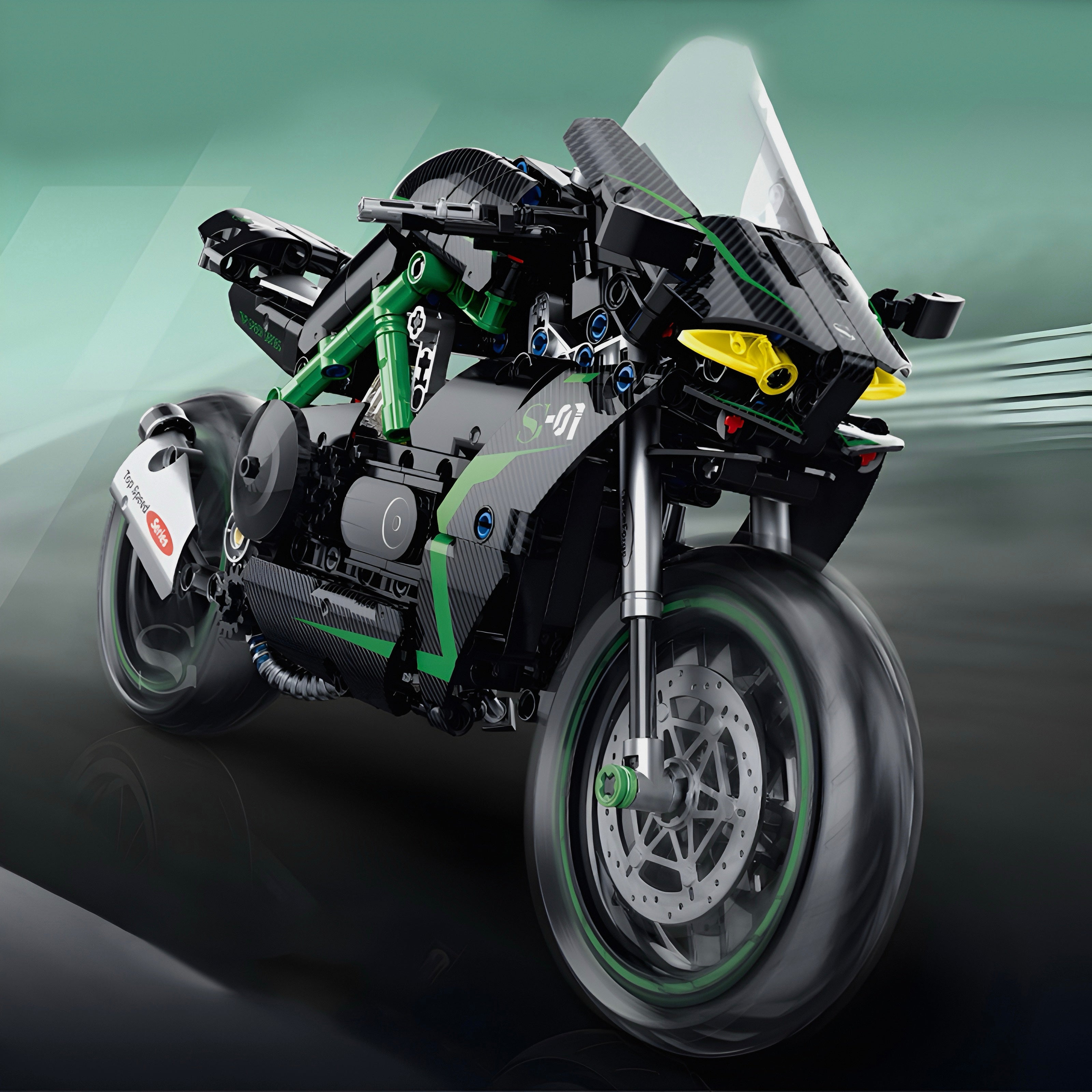 Carbon Fiber Japanese Motorbike | 512pcs | Block World