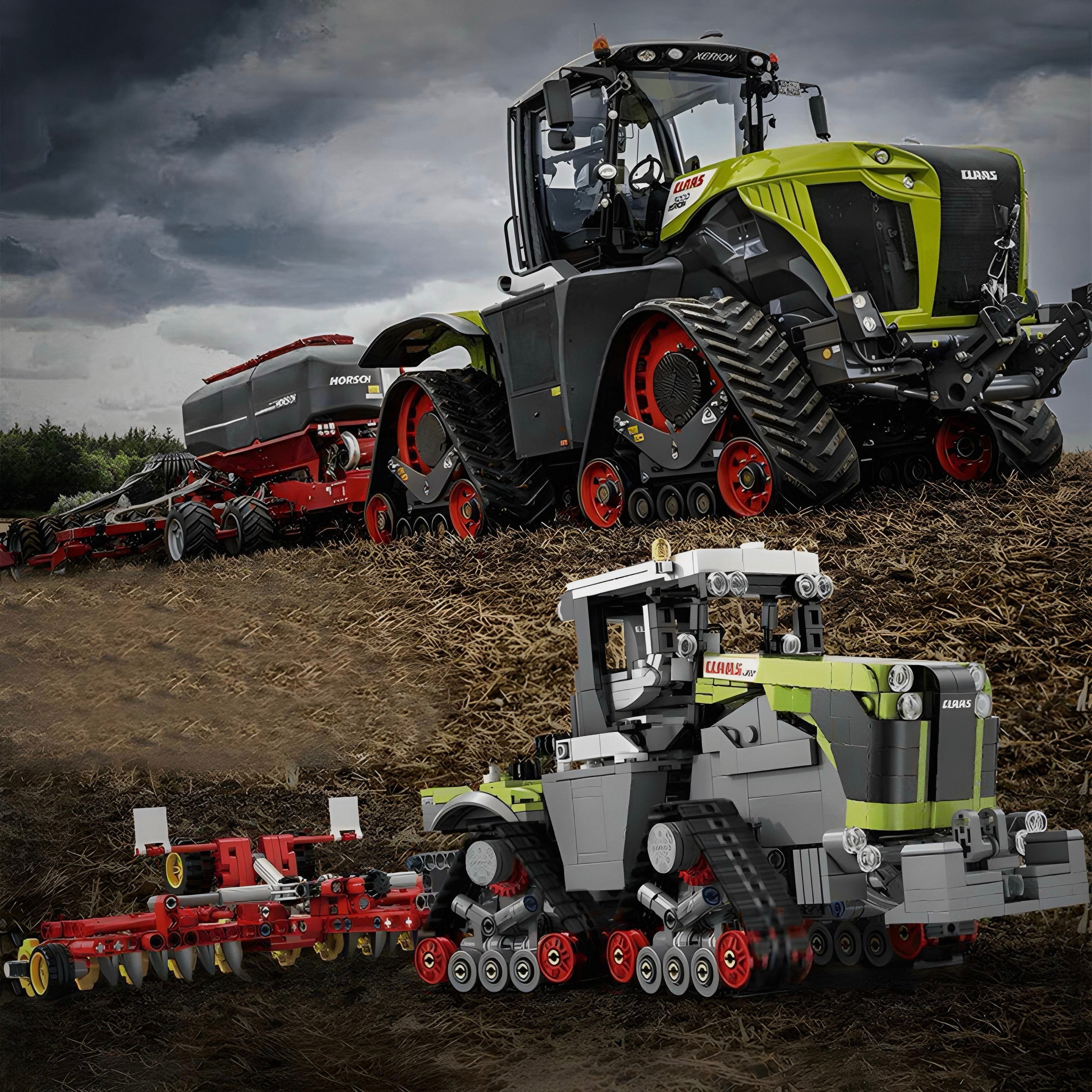 Claas Xerion 5000 Trac TS | 1336pcs | Block World
