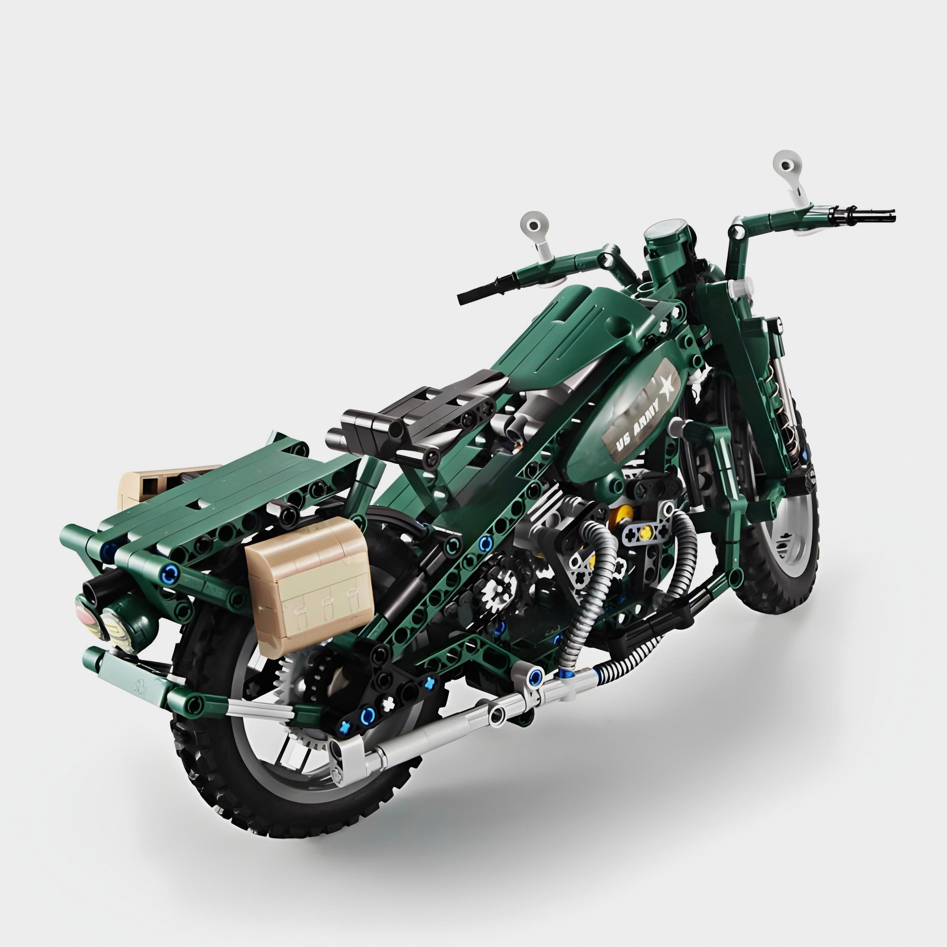 Electric WWII Motorcycle | 550pcs | Block World