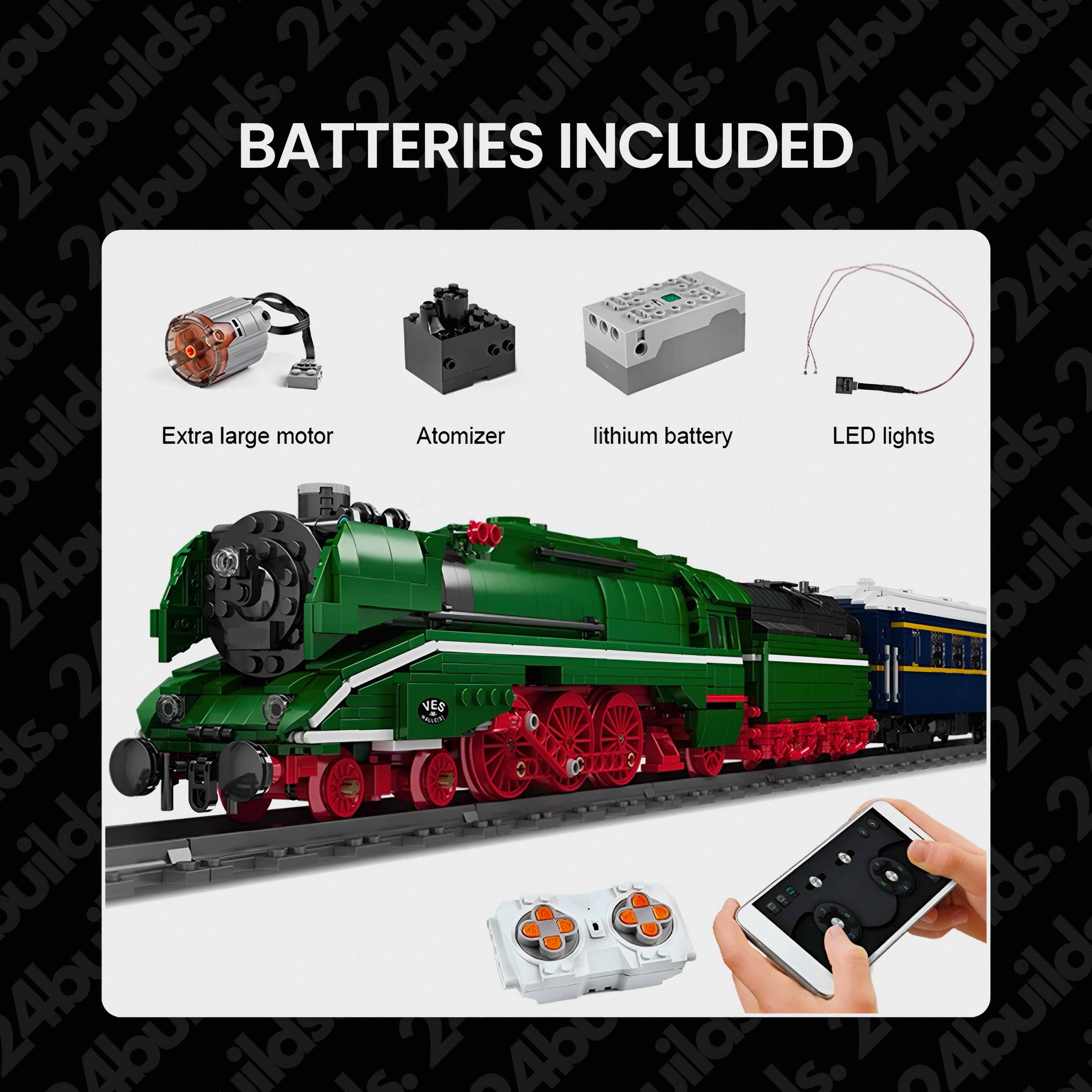 BR18 201 German Express | 2348pcs | Block World