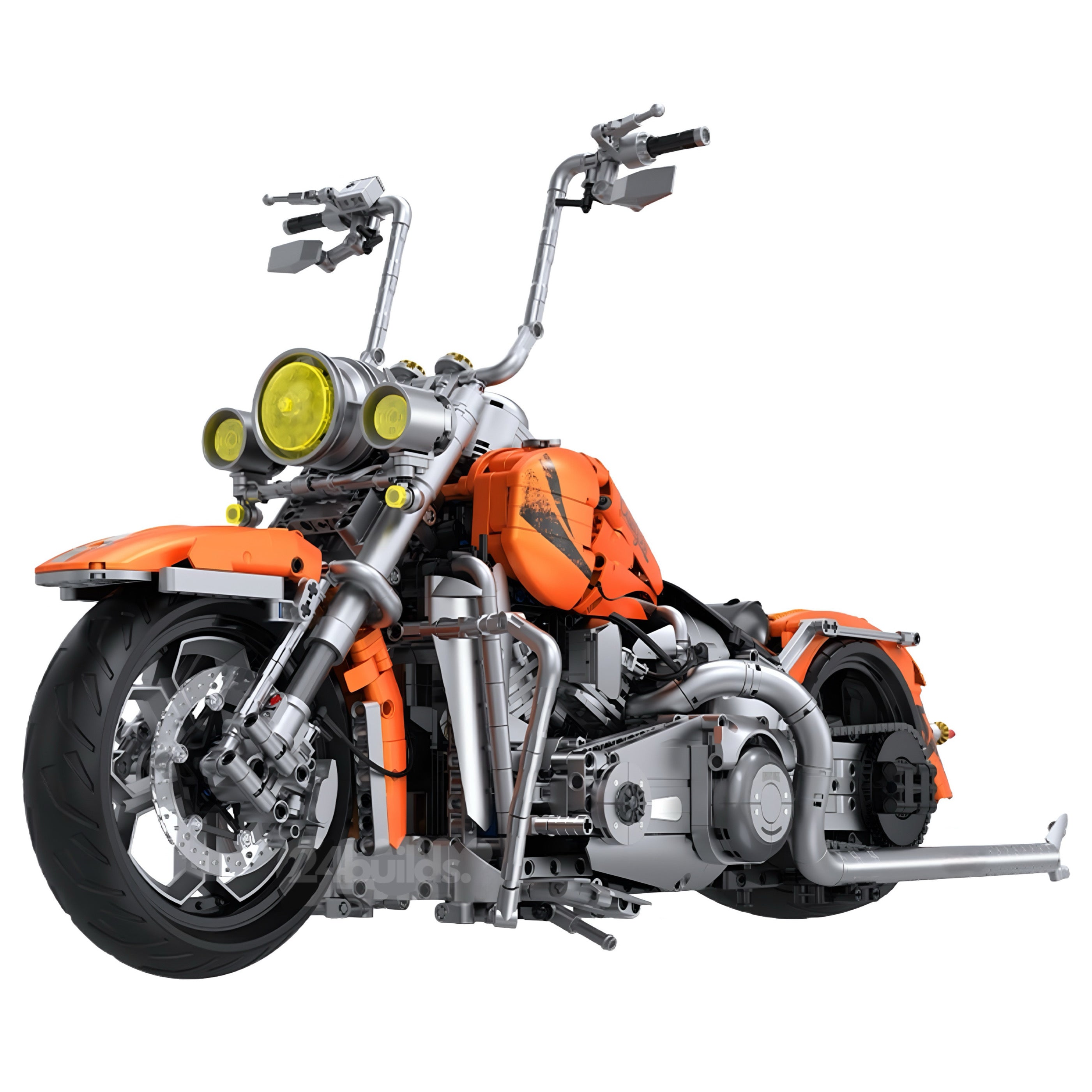 Orange Flame Heavy-duty Motorbike | 2394pcs