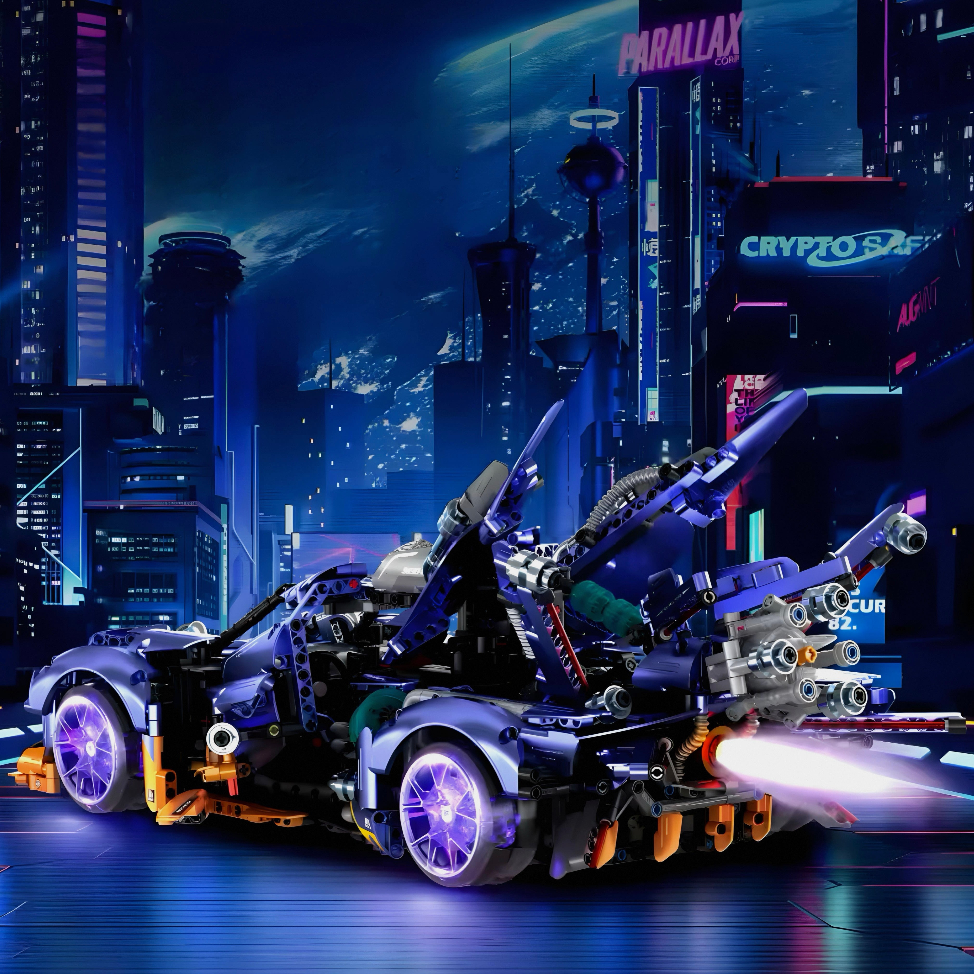 Drifting "Project Evo" Hypercar | 2388pcs | Block World