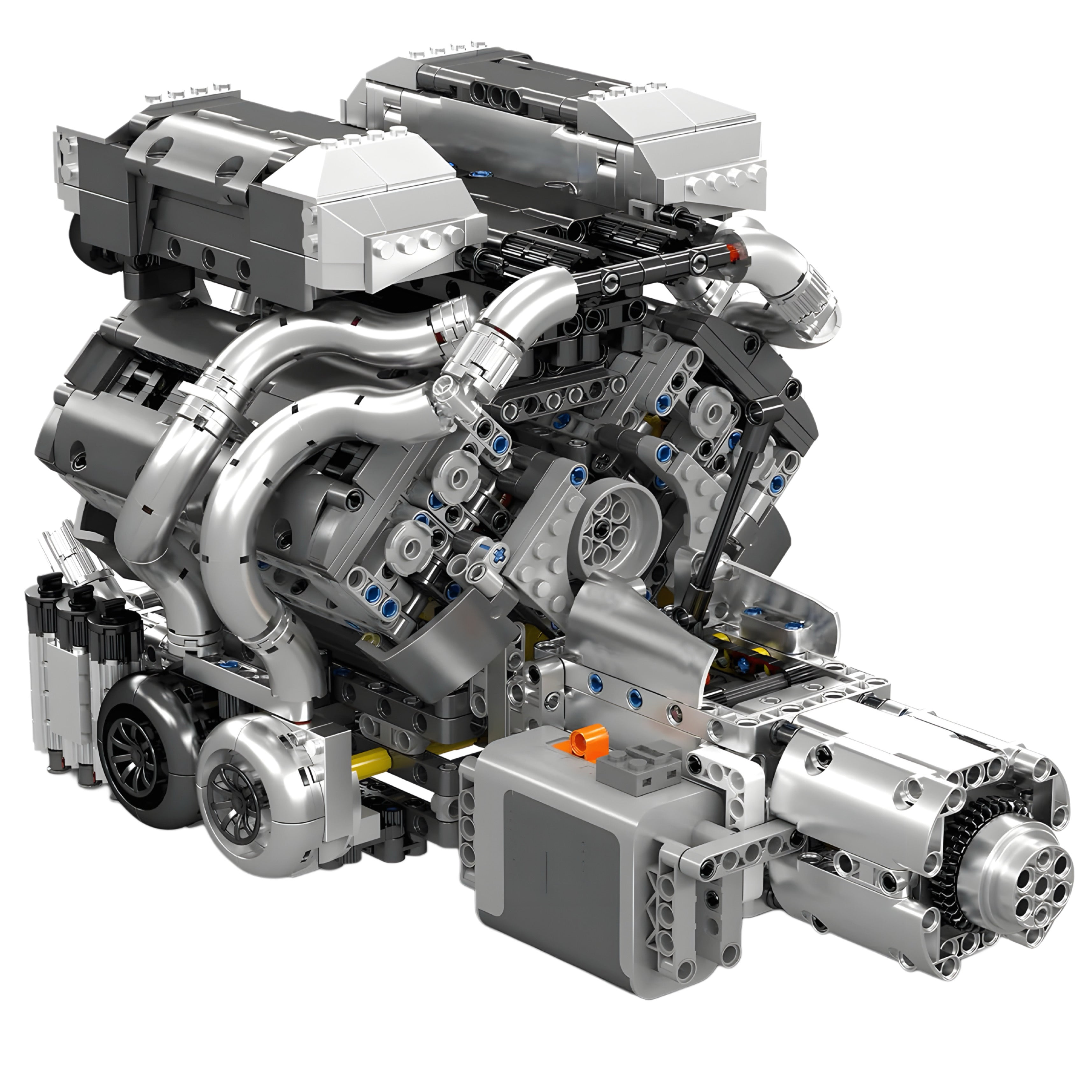 Motorised Hypercar W16 Engine & Gearbox | 2024pcs