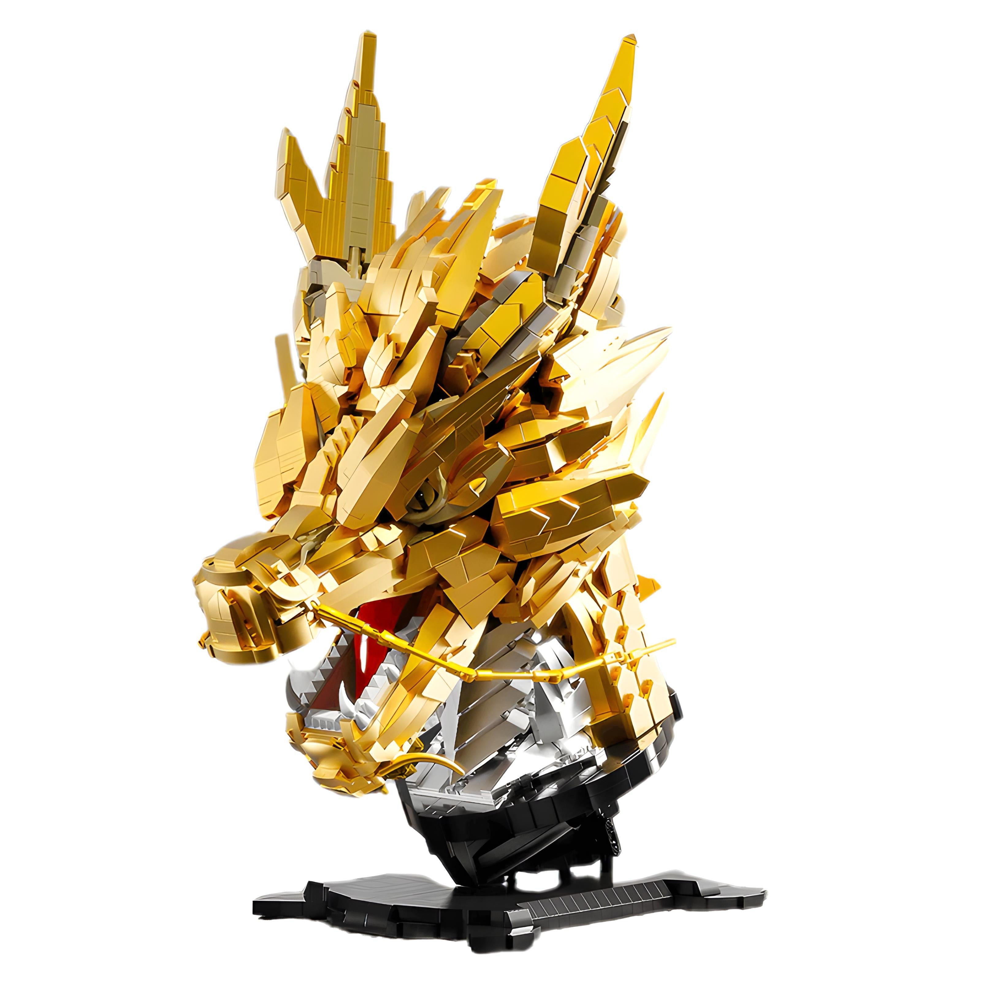Gold Edition Dragon Head | 2572pcs | Block World