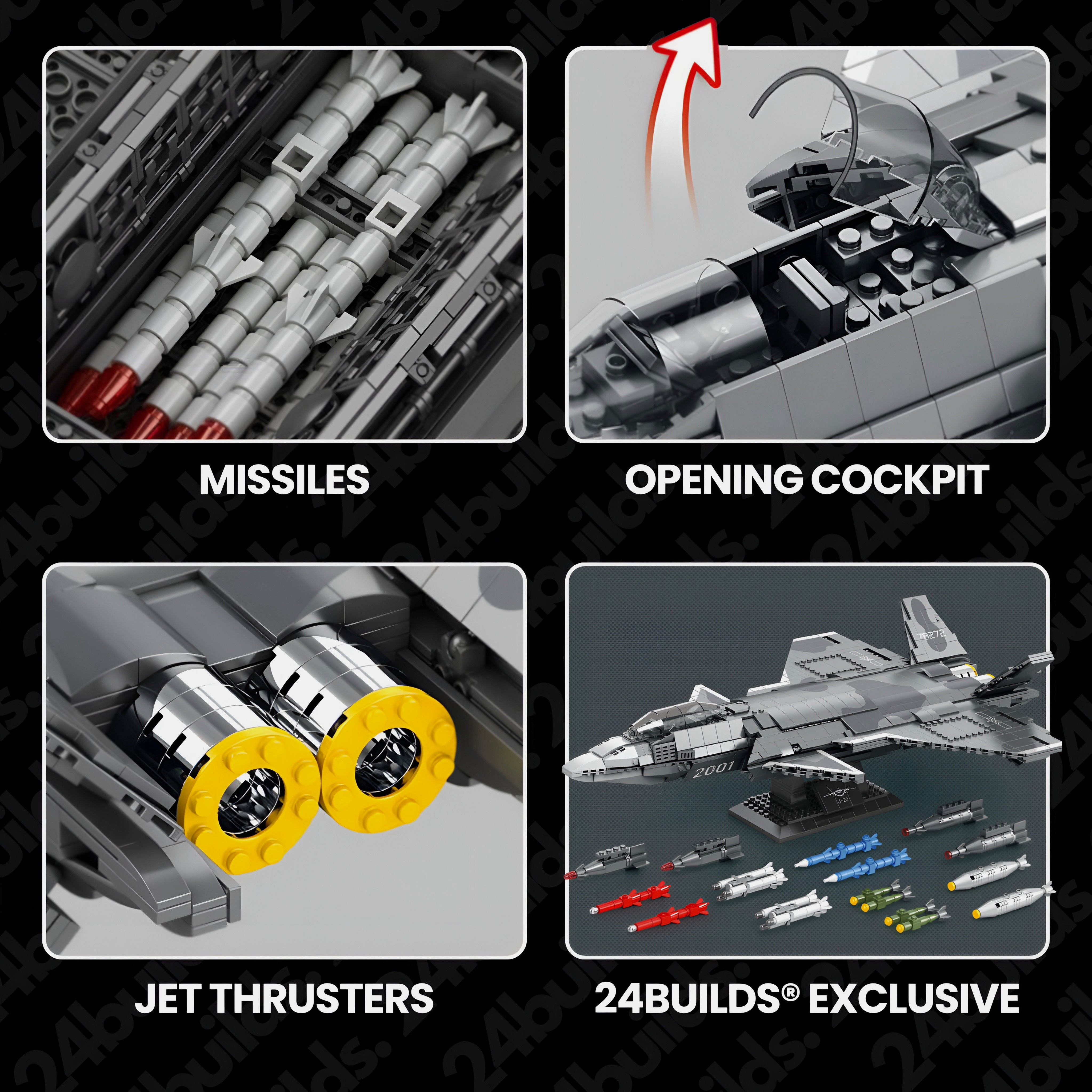 J-20 Fighter Aircraft | 1918pcs | Block World