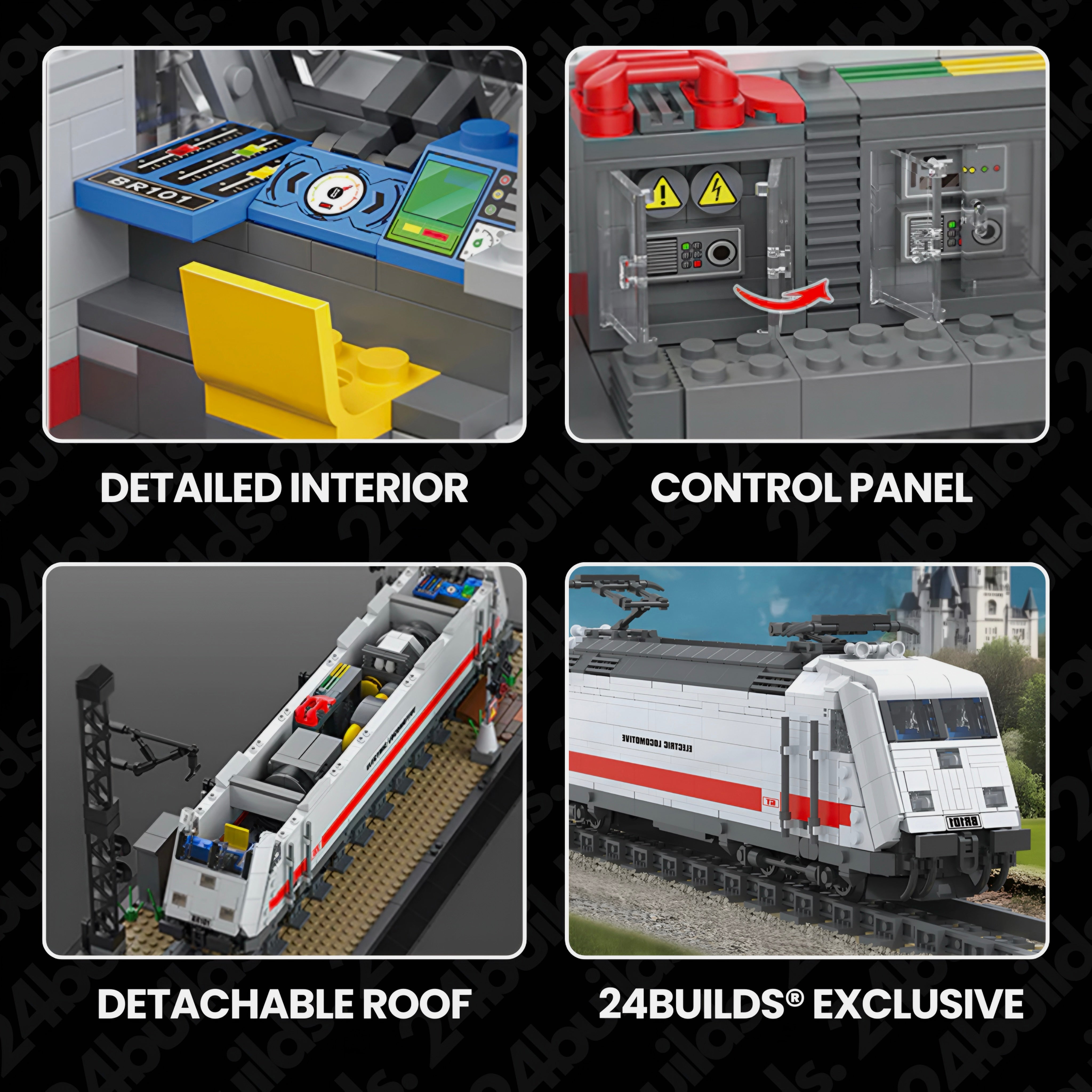 German Express Locomotive BR101 | 1928pcs | Block World