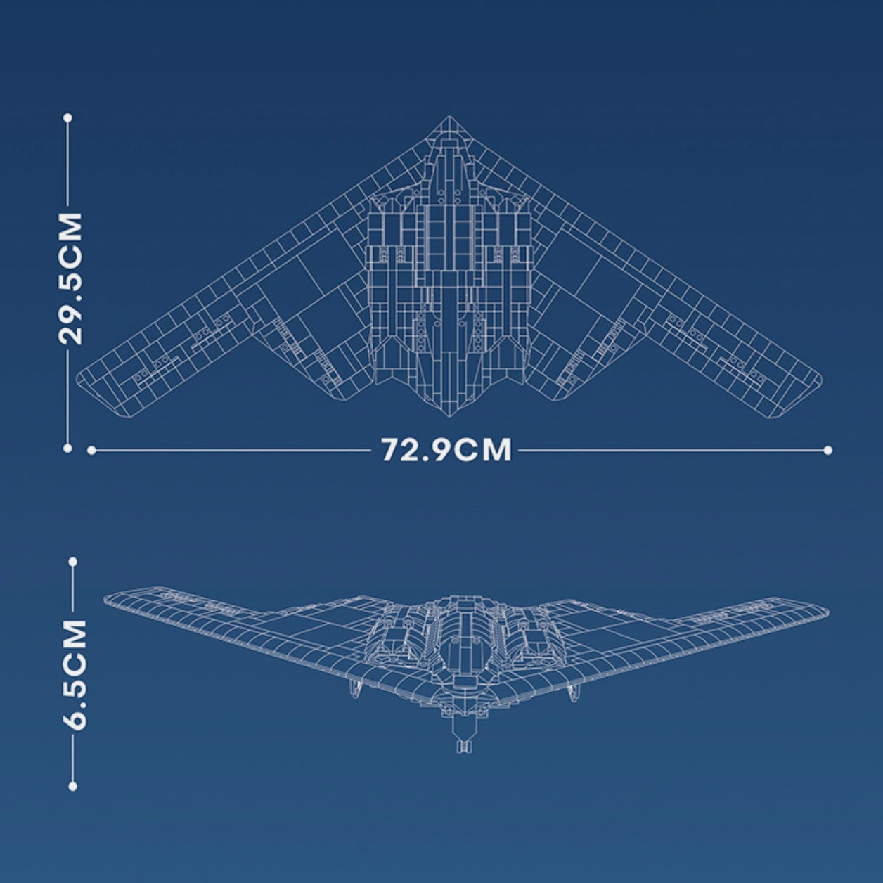 B2 Strategic Bomber | 2064pcs | Block World