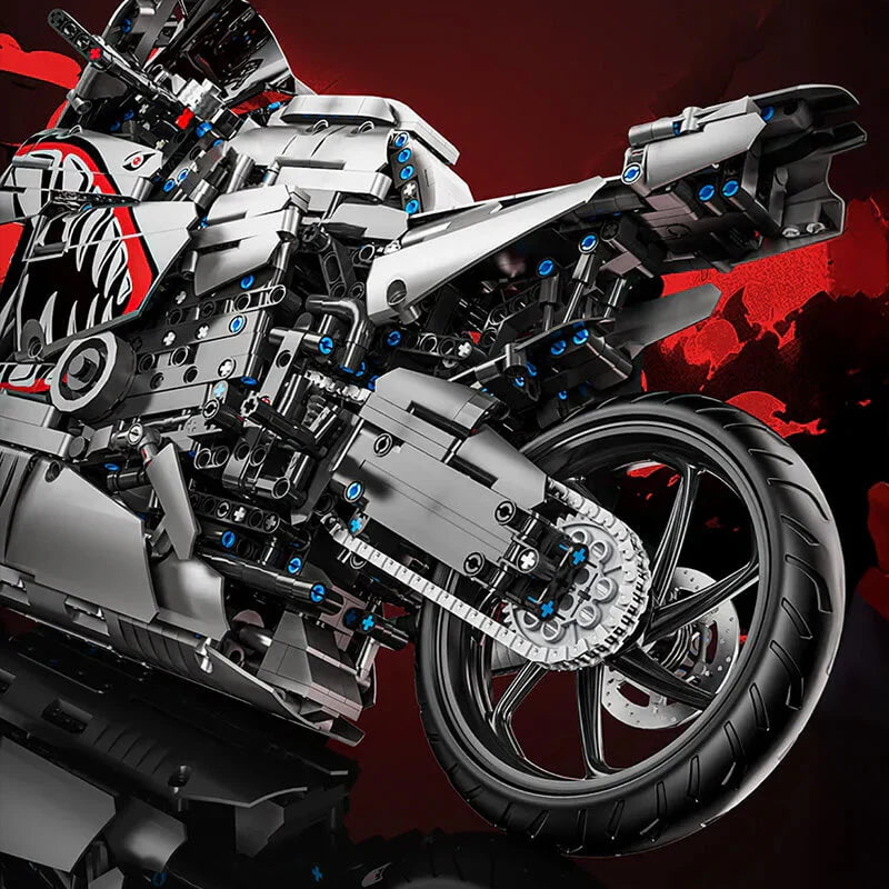 Japanese Shark Performance Motorbike | 2128pcs | Block World