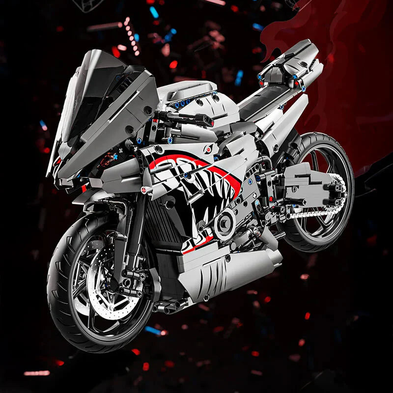 Japanese Shark Performance Motorbike | 2128pcs | Block World