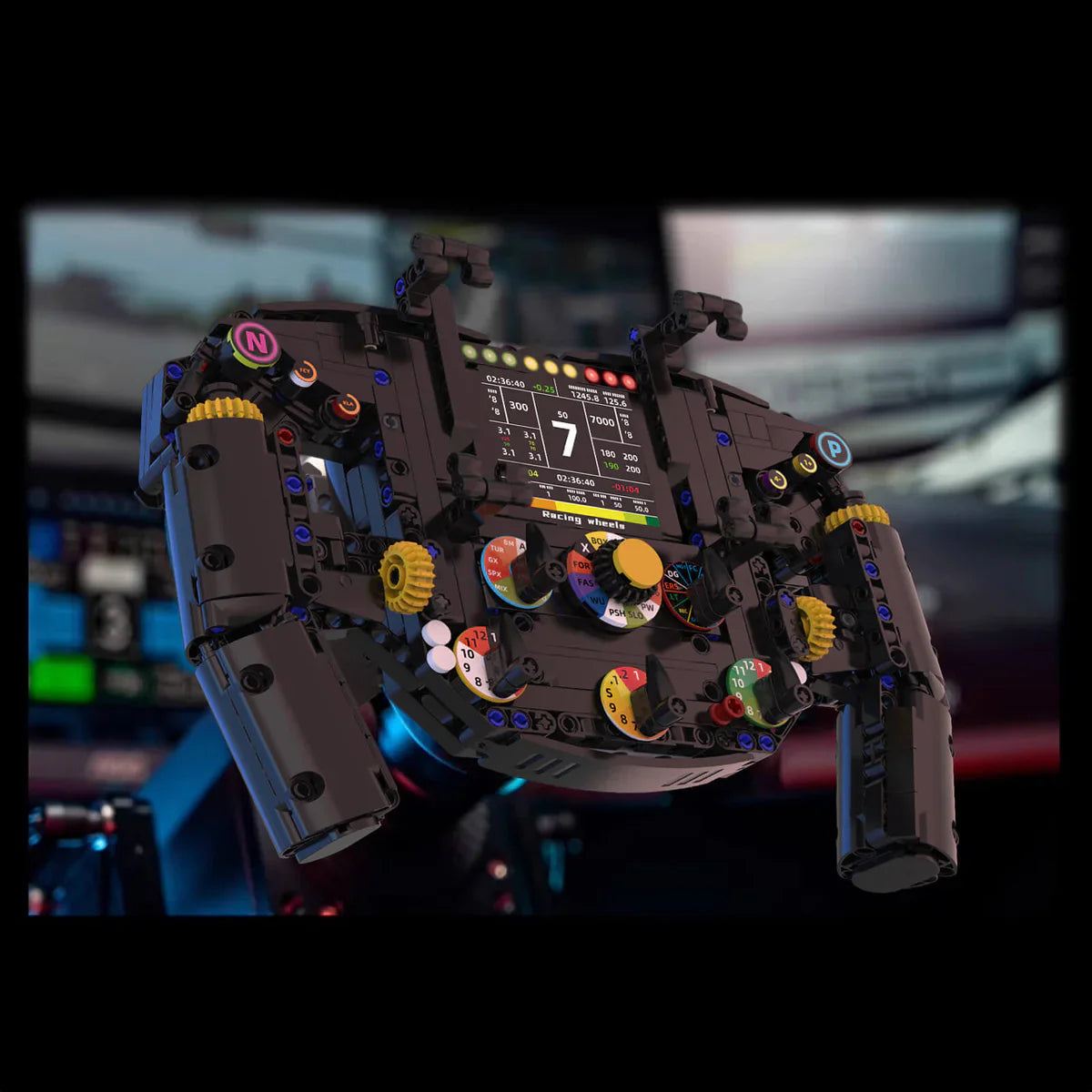 1:1 Grand Prix Steering Wheel | 834pcs | Block World