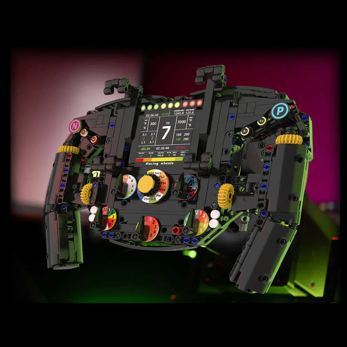 1:1 Grand Prix Steering Wheel | 834pcs | Block World