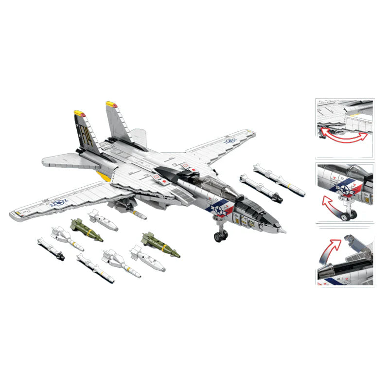 F-14 Tomcat | 1602pcs | Block World