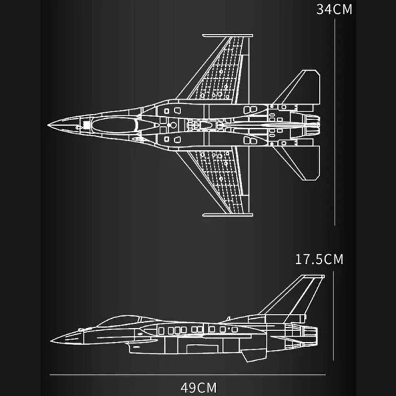 F-16 Fighter Jet | 1462pcs | Block World