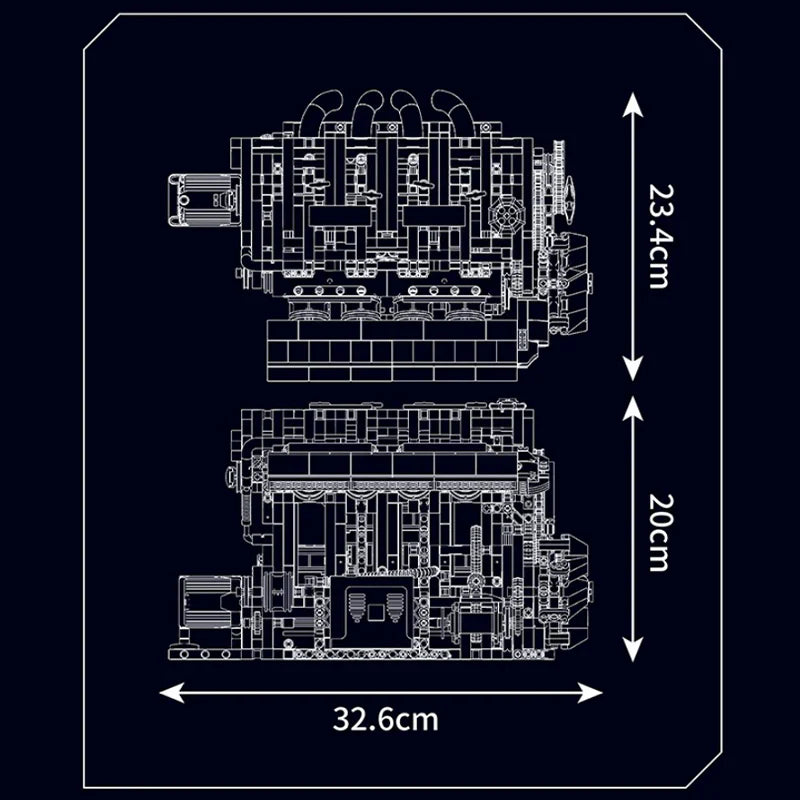 Motorised L4 Gasoline Engine | 1786pcs