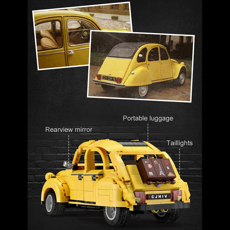 Remote Controlled Citroën 2CV | 1238pcs