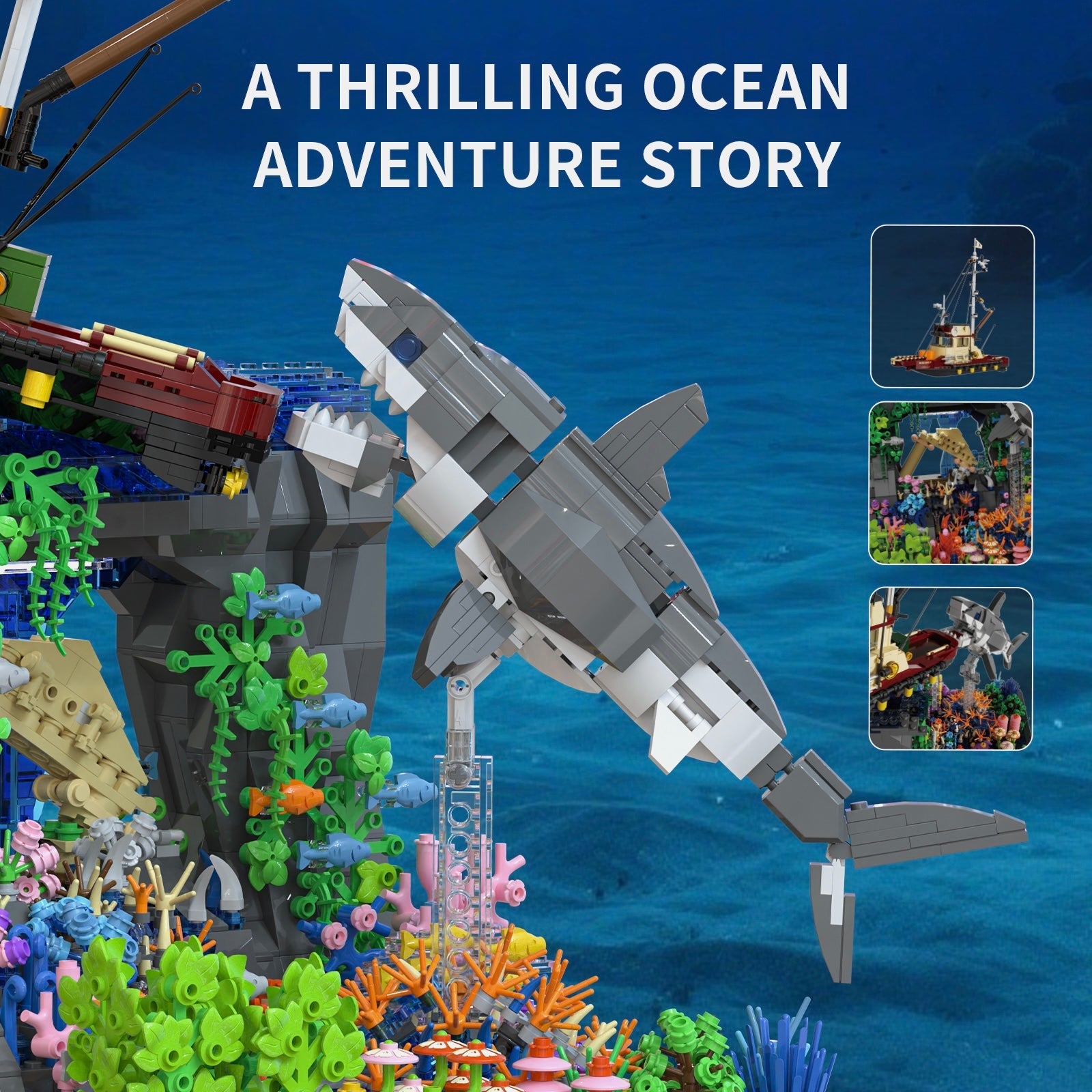 Giant Shark Attack | 2934pcs | Block World