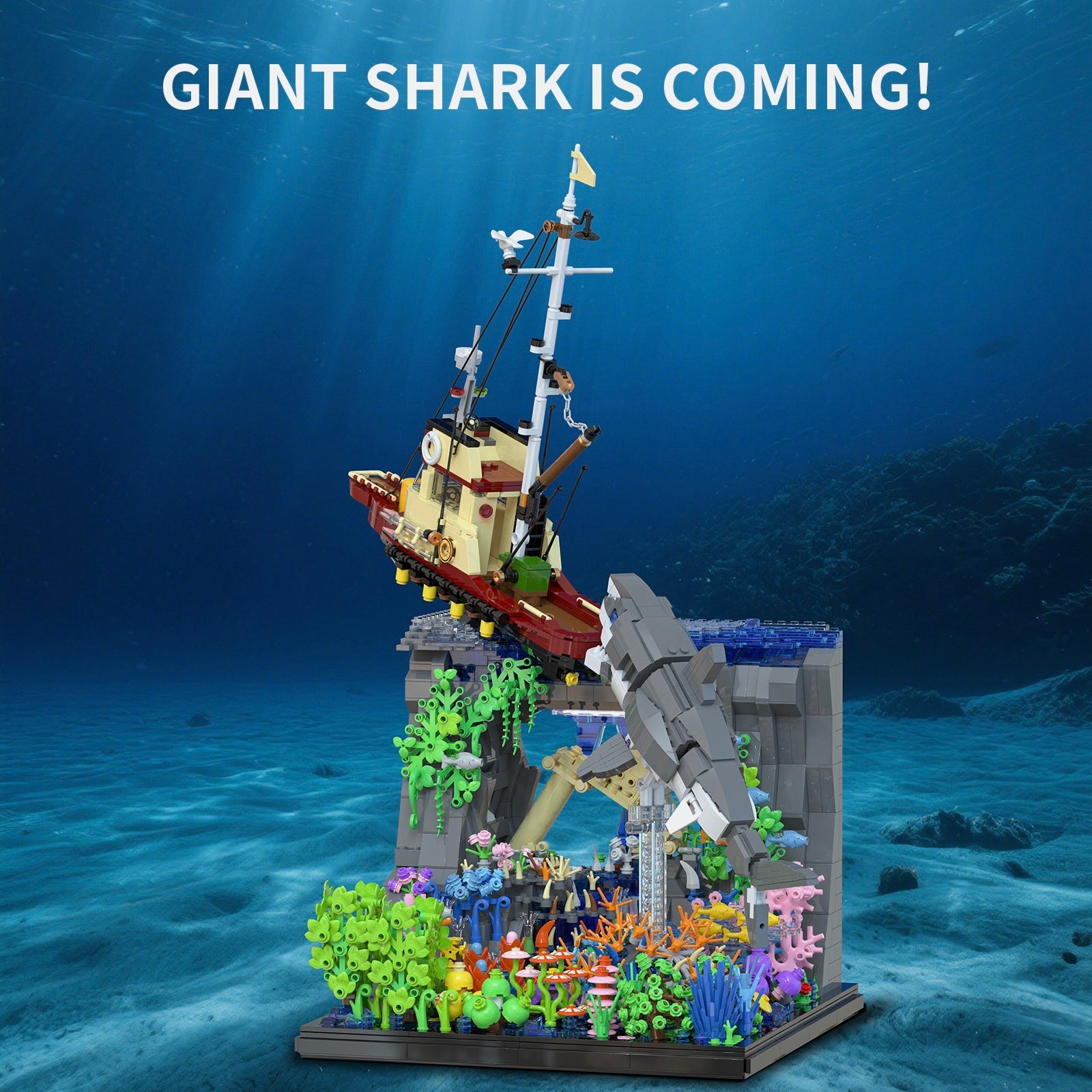 Giant Shark Attack | 2934pcs | Block World