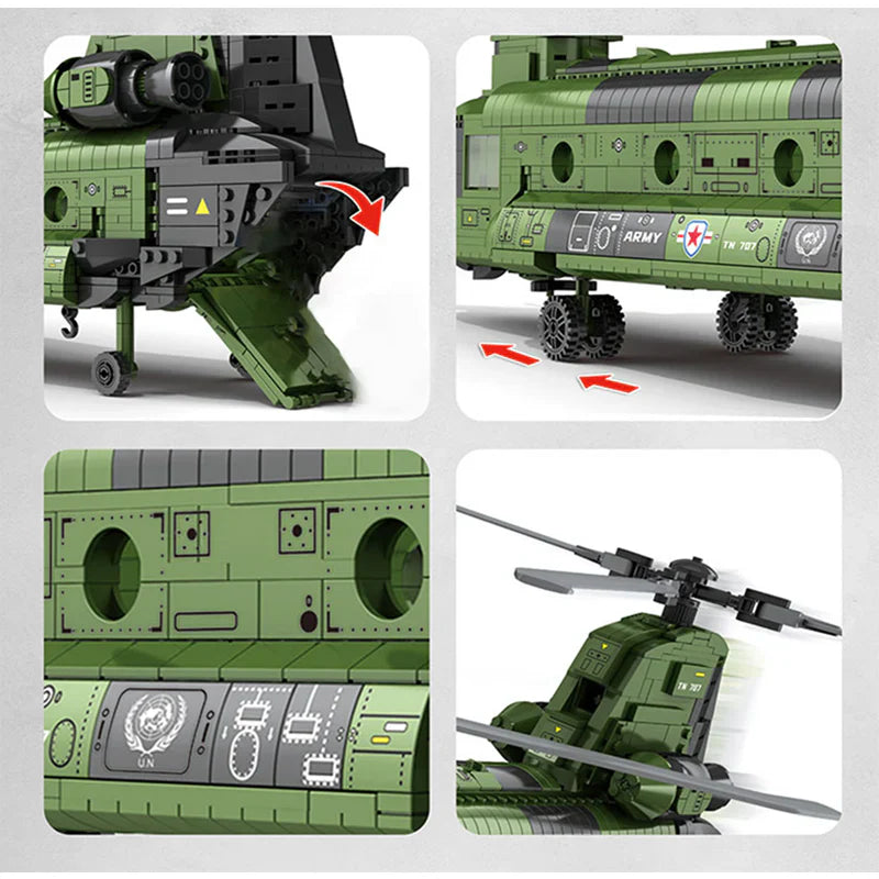 CH-47 Transport Helicopter | 1622pcs | Block World