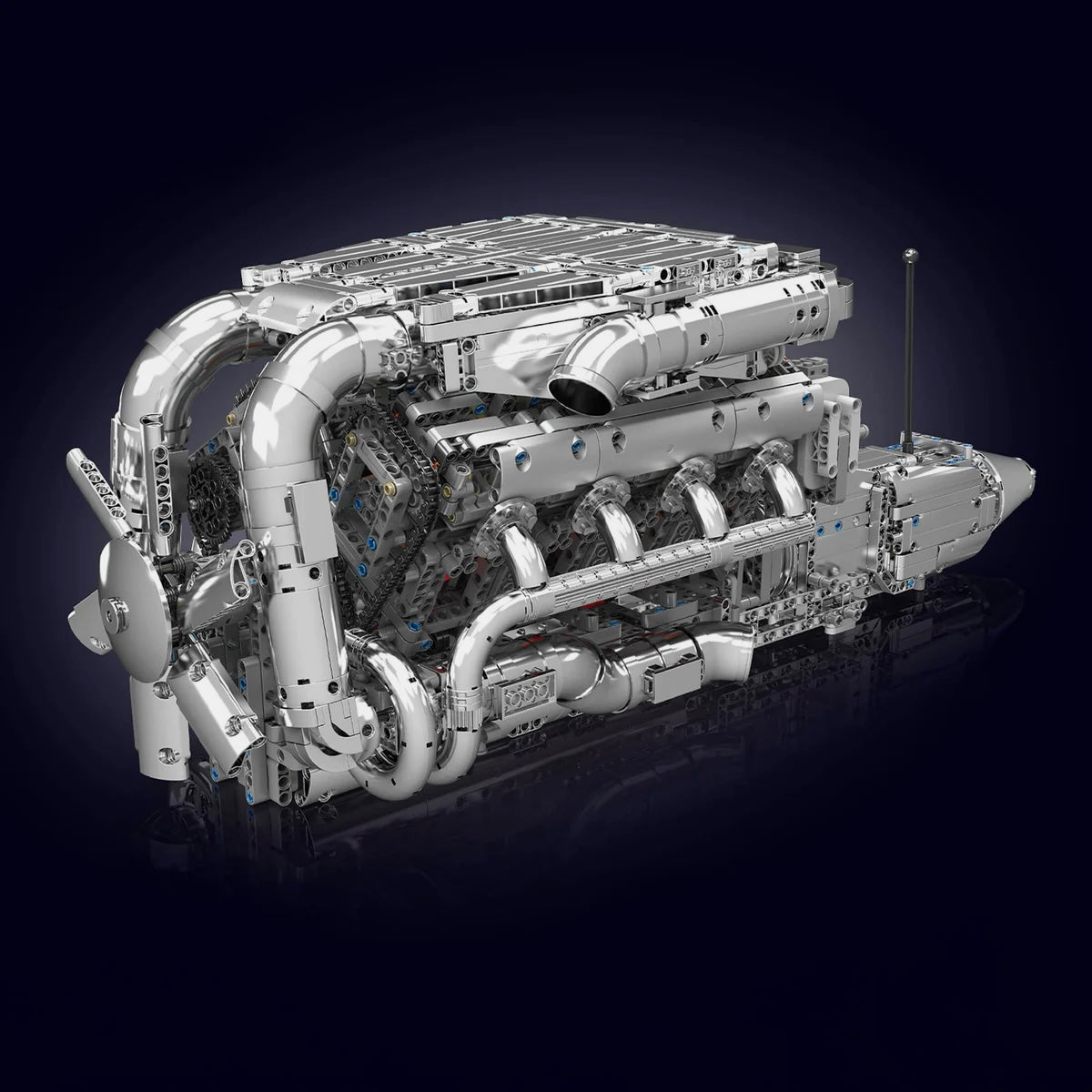 The Ultimate Chrome 5.5L V8 Engine & Gearbox | 2898pcs