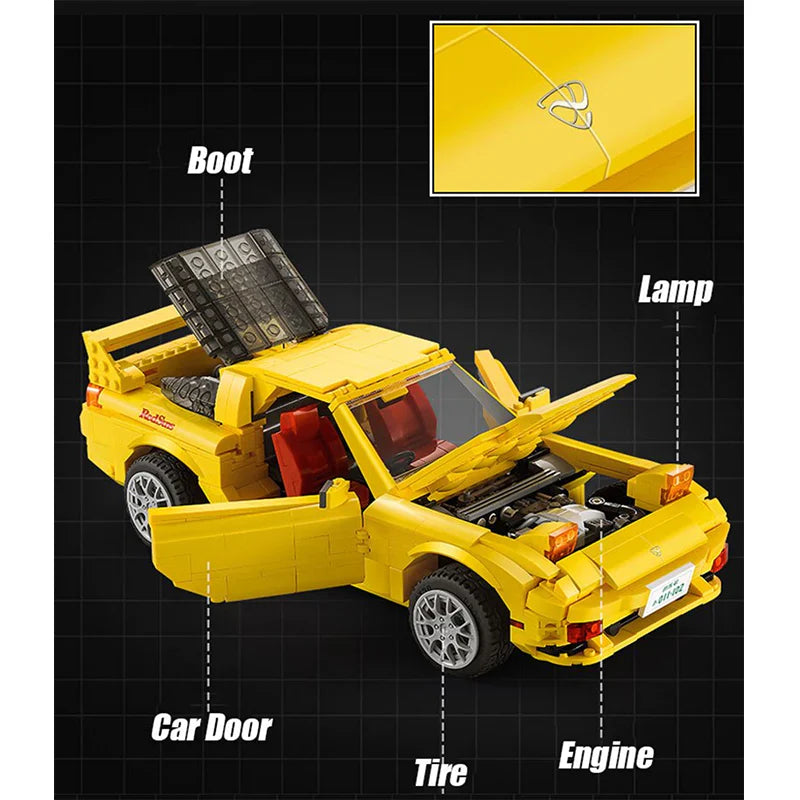 Initial D FD3S RX-7 | 1655pcs