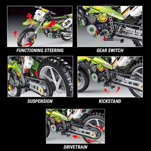 Dirt Bike | 1302pcs | Block World