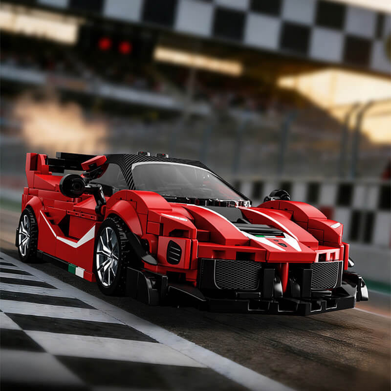 Italian Hypercar Transporter Bundle | 1728pcs | Block World