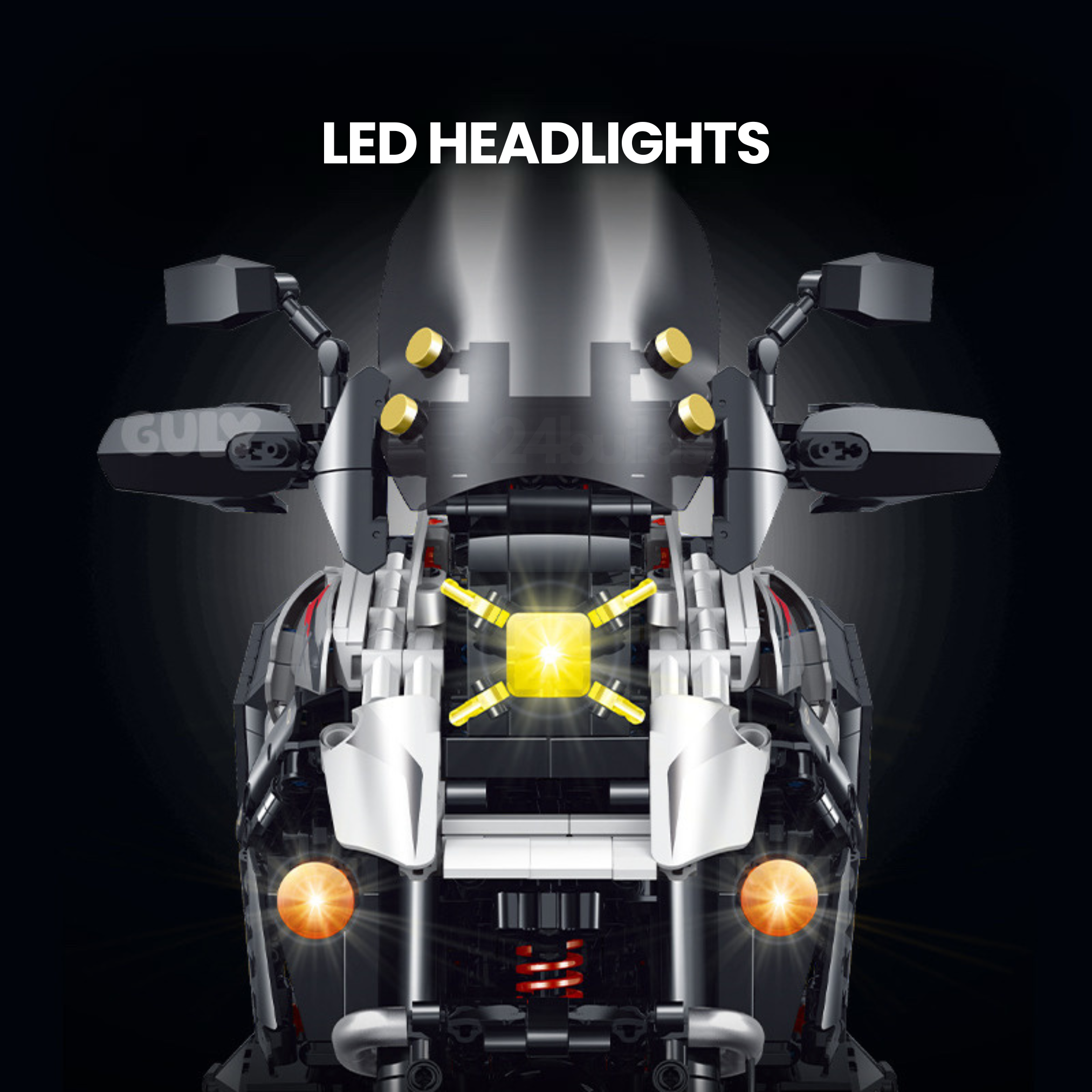 German Touring Motorbike | 2488pcs | Block World