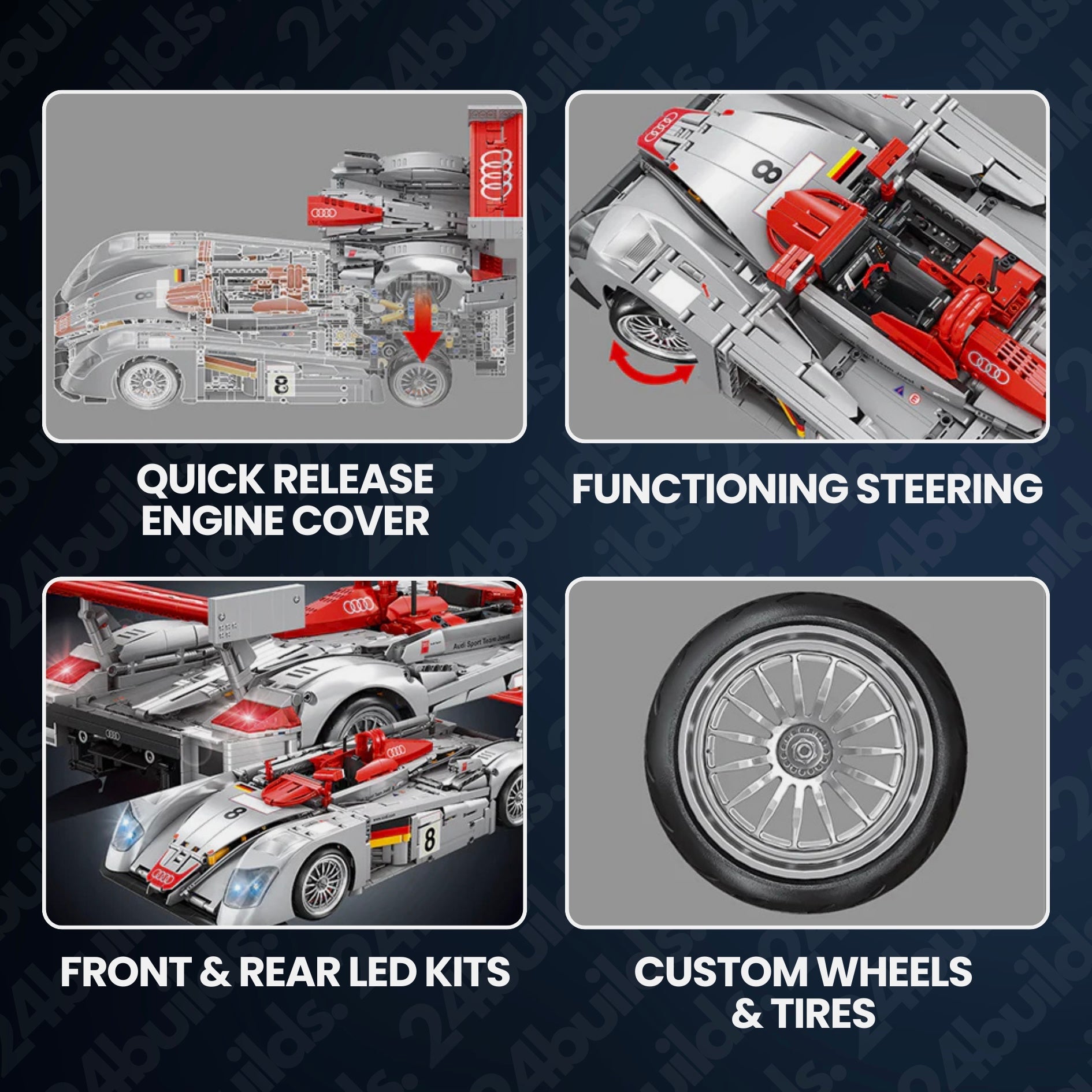 Audi R8 LMP 2000 | 2426pcs | Block World