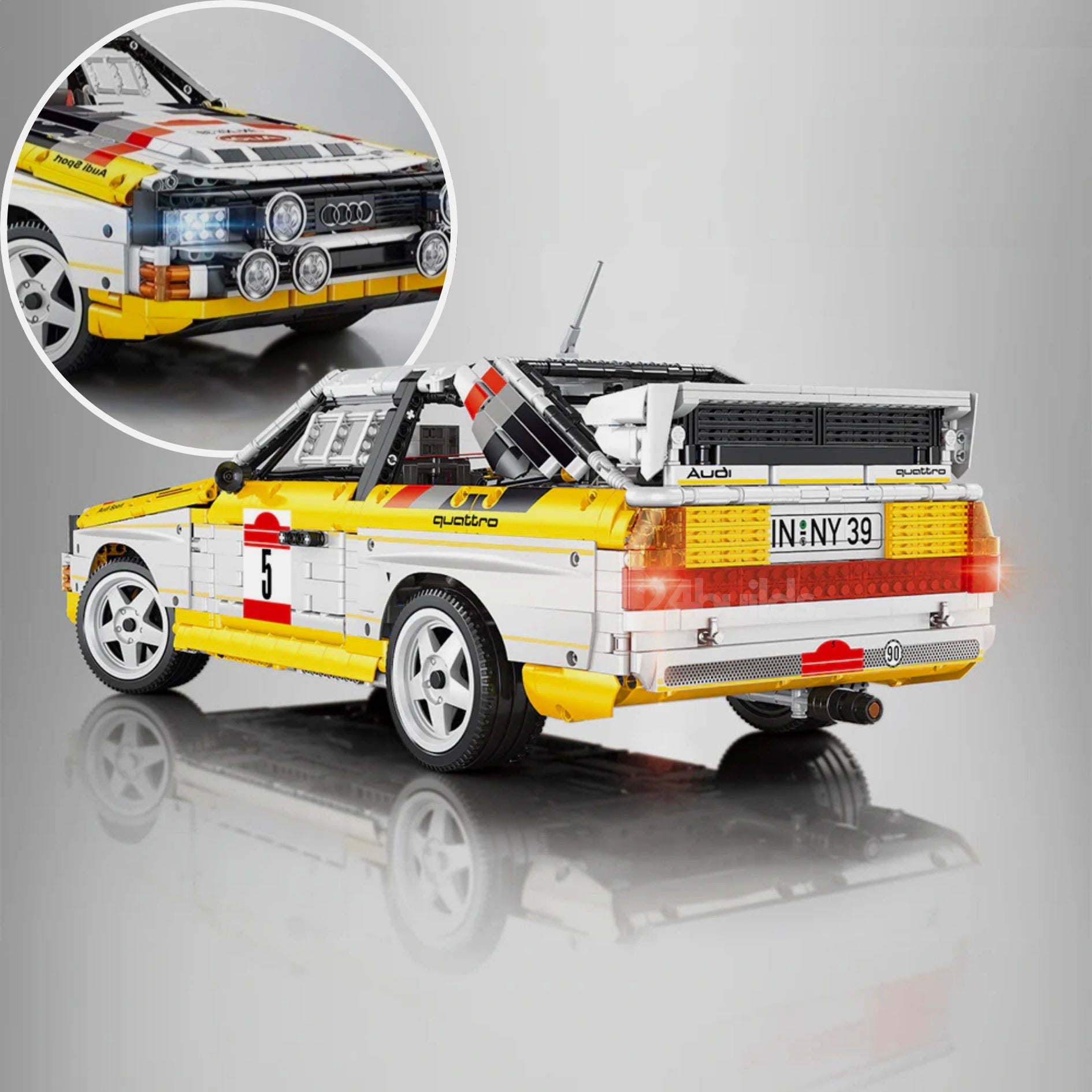 Audi Rally Quattro Group B 1984 | 3886pcs | Block World