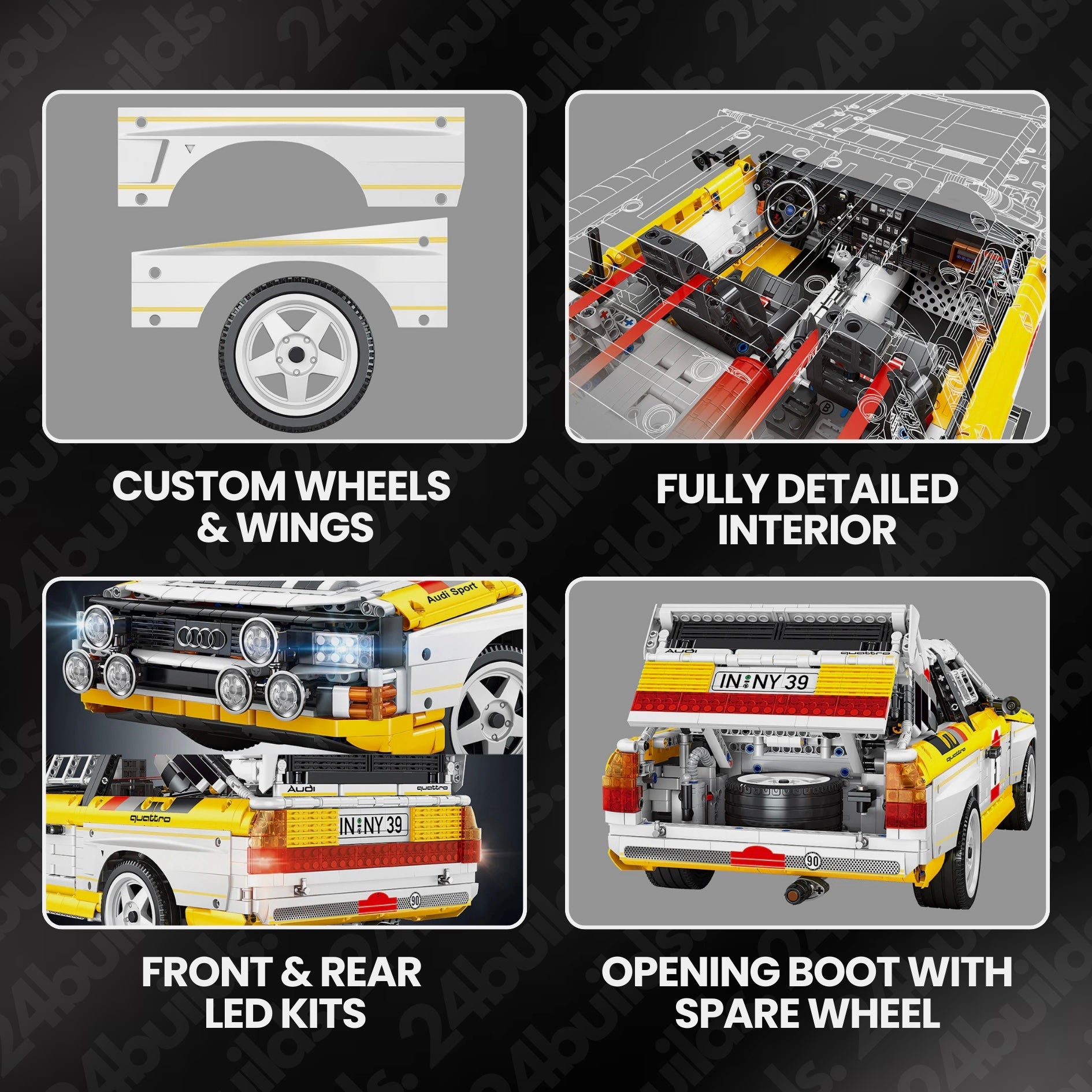 Audi Rally Quattro Group B 1984 | 3886pcs | Block World