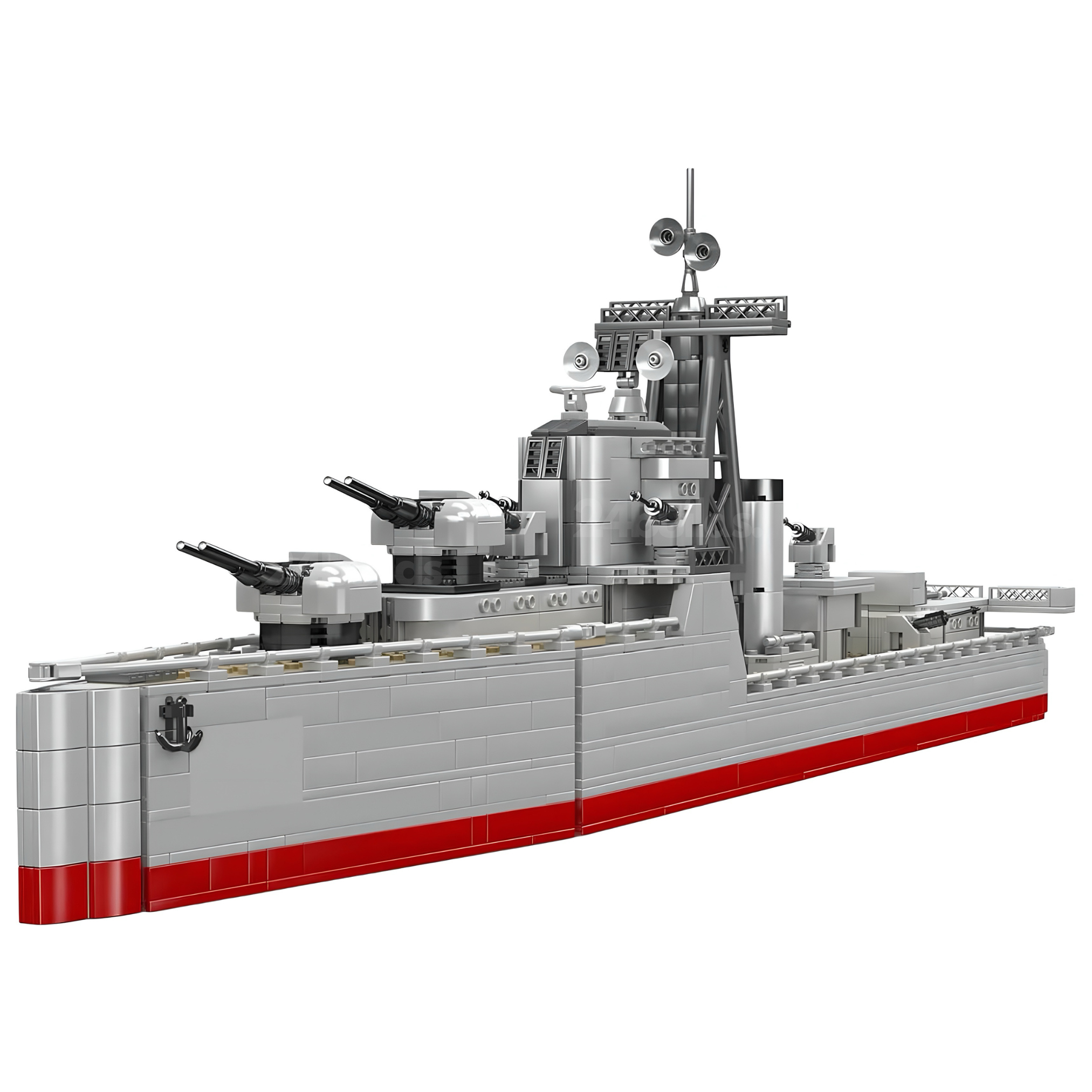 Atlantic-Class Naval Destroyer | 1816pcs | Block World