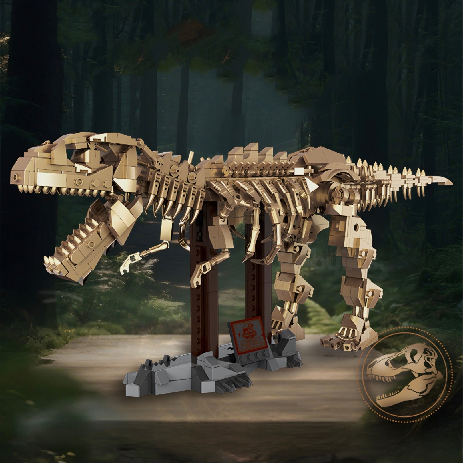 Gold Edition T-Rex | 864pcs | Block World