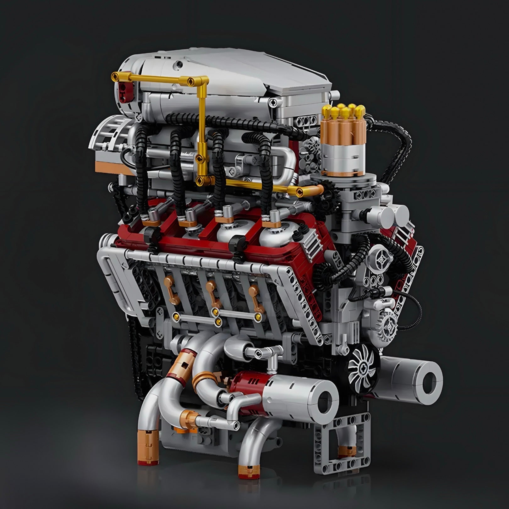 Supercharged V8 American Engine | 2348pcs