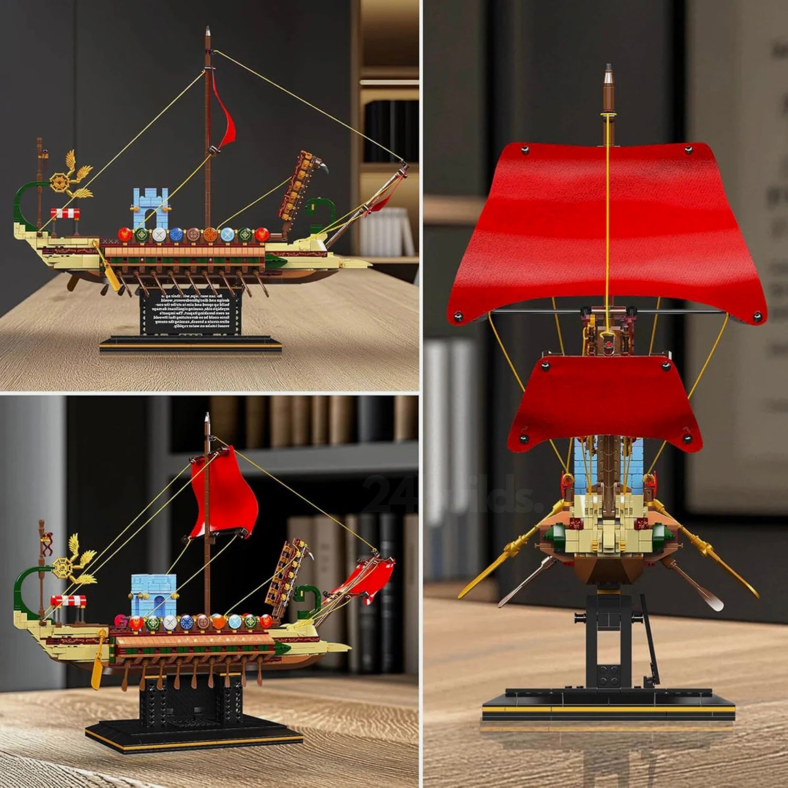 Golden Age Pirate Warship | 1466pcs | Block World