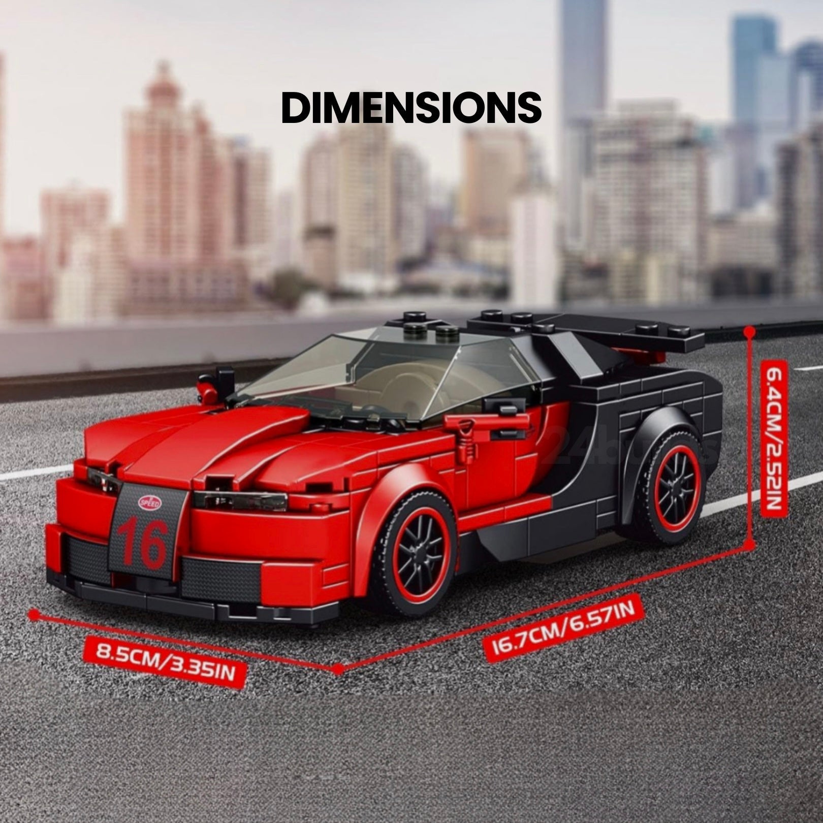 24builds® Veyron | 374pcs | Block World