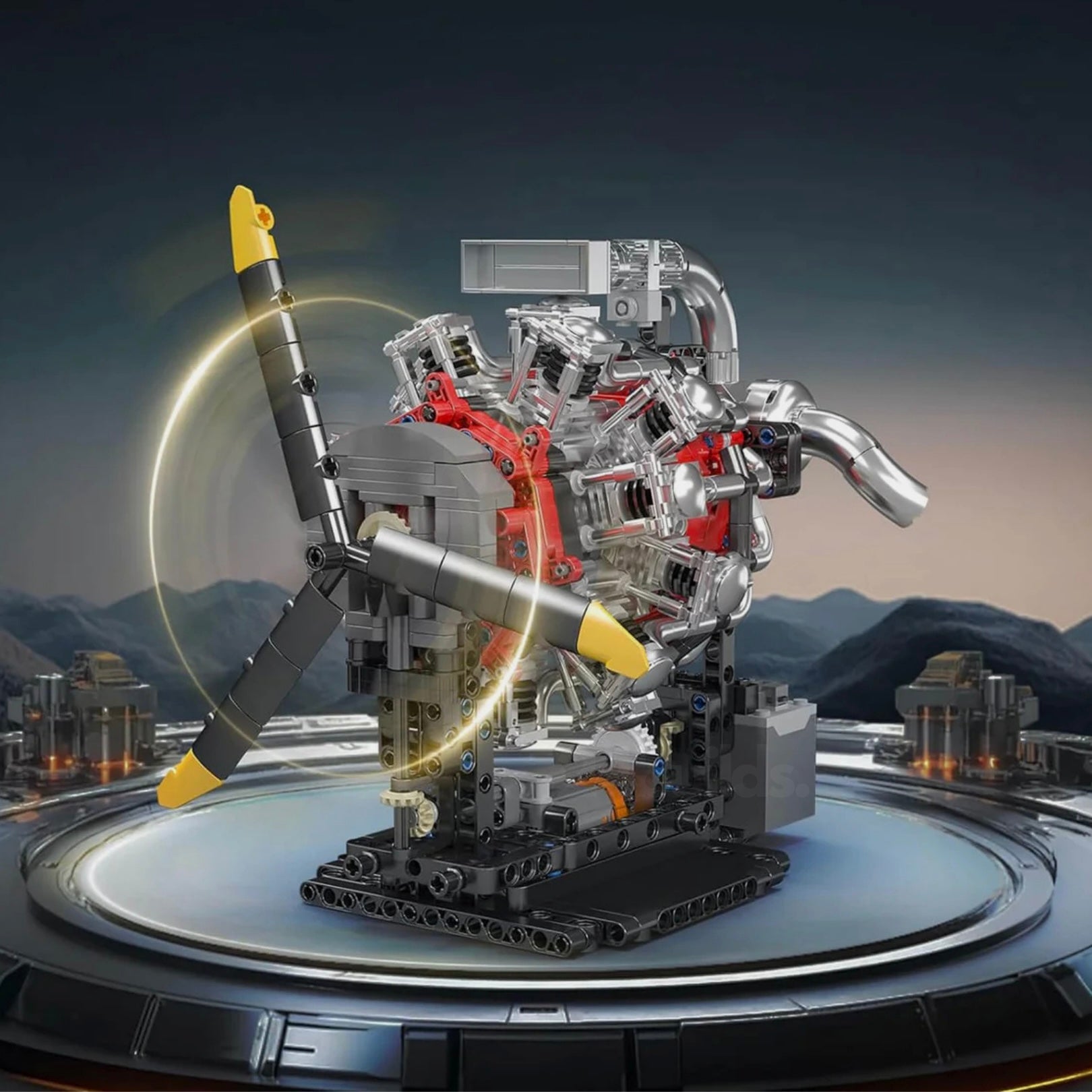Motorised Radial Aircraft Engine | 1146pcs