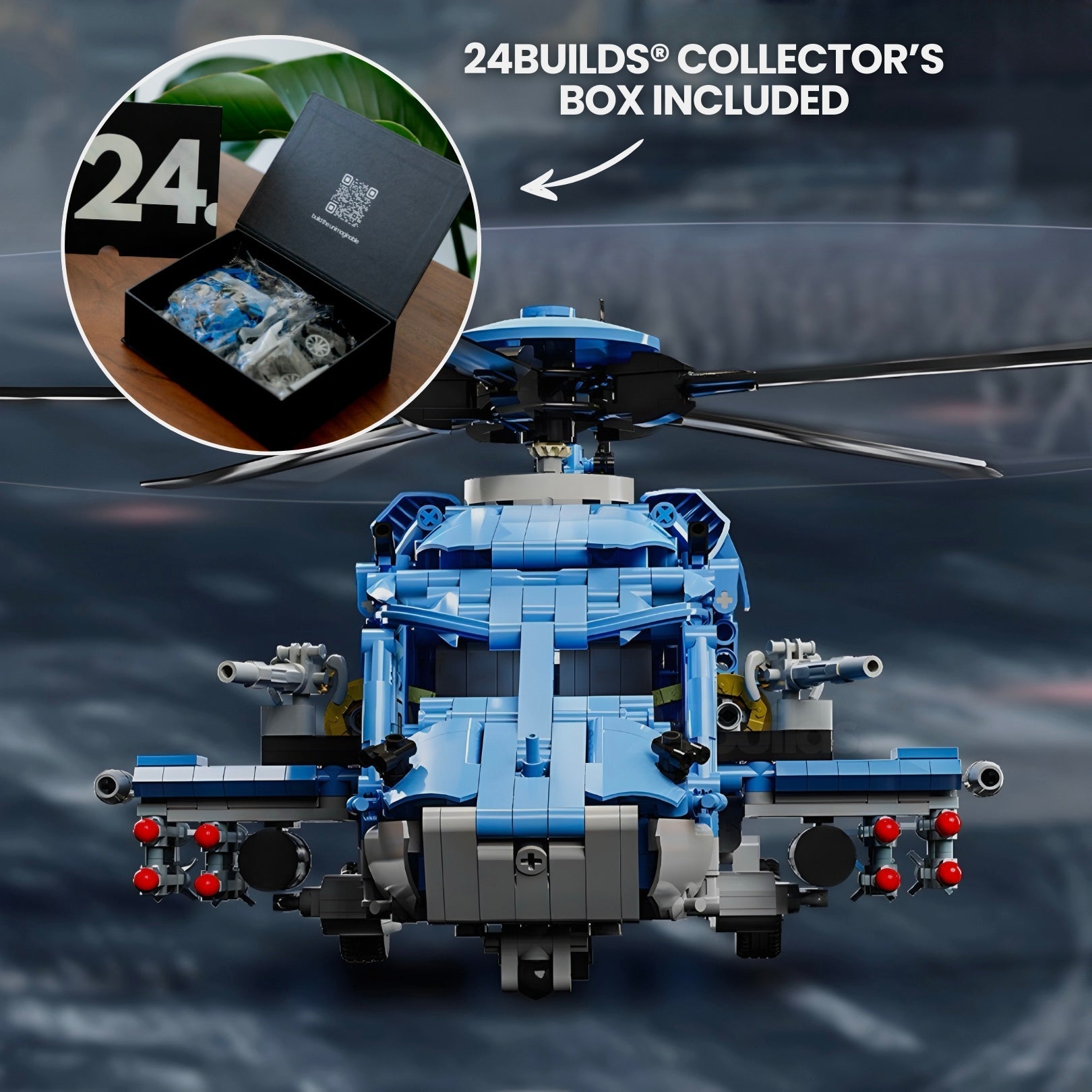 Gunship Helicopter | 1712pcs | Block World
