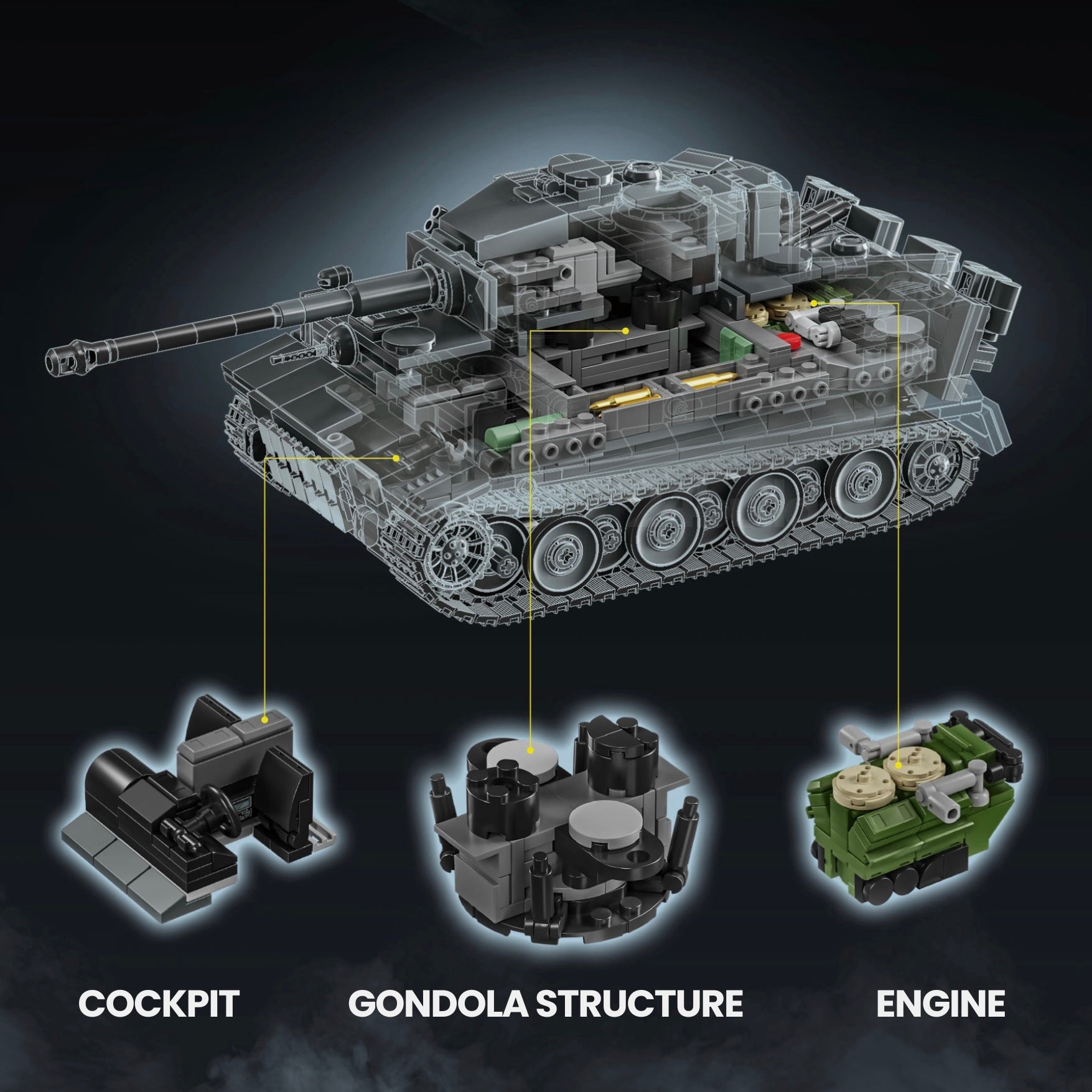 Wwii German Heavy Tank | 1772pcs