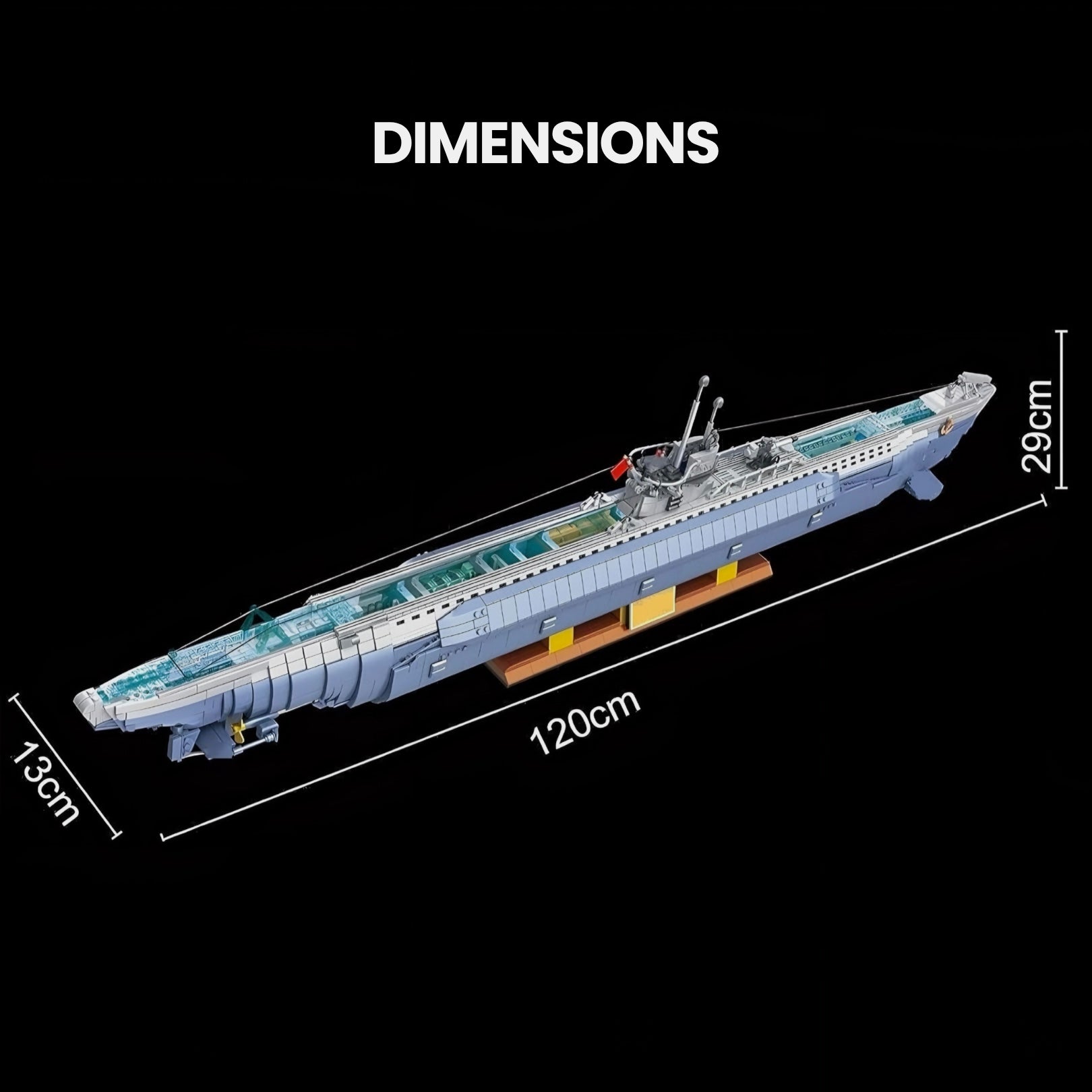 Viic U-552 Submarine | 6172pcs