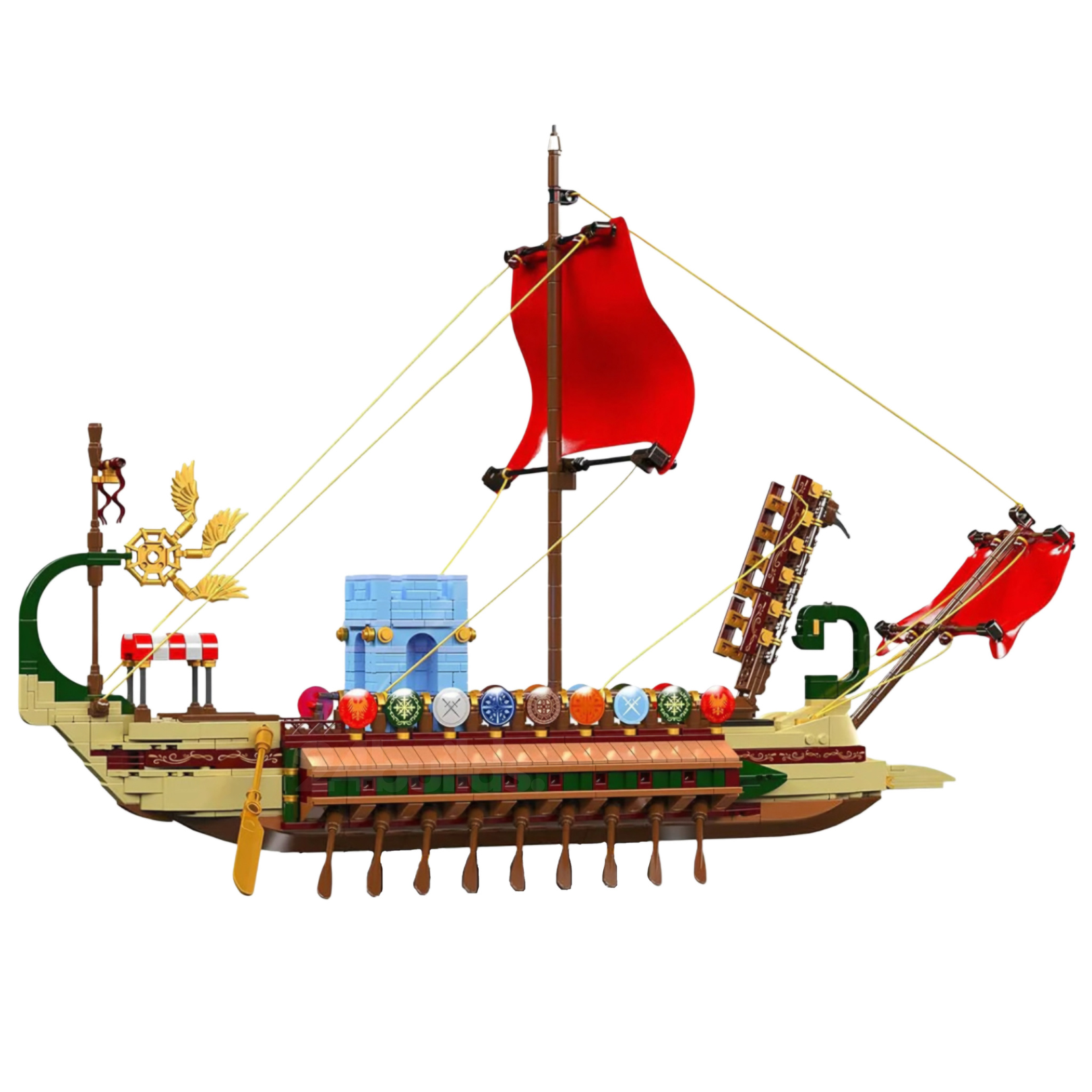 Golden Age Pirate Warship | 1466pcs | Block World