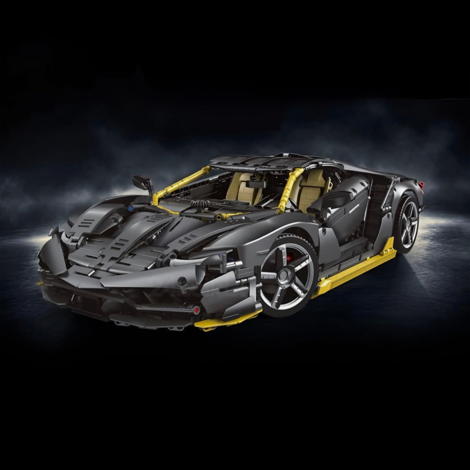 Black Edition Italian V12 Supercar | 3844pcs | Block World
