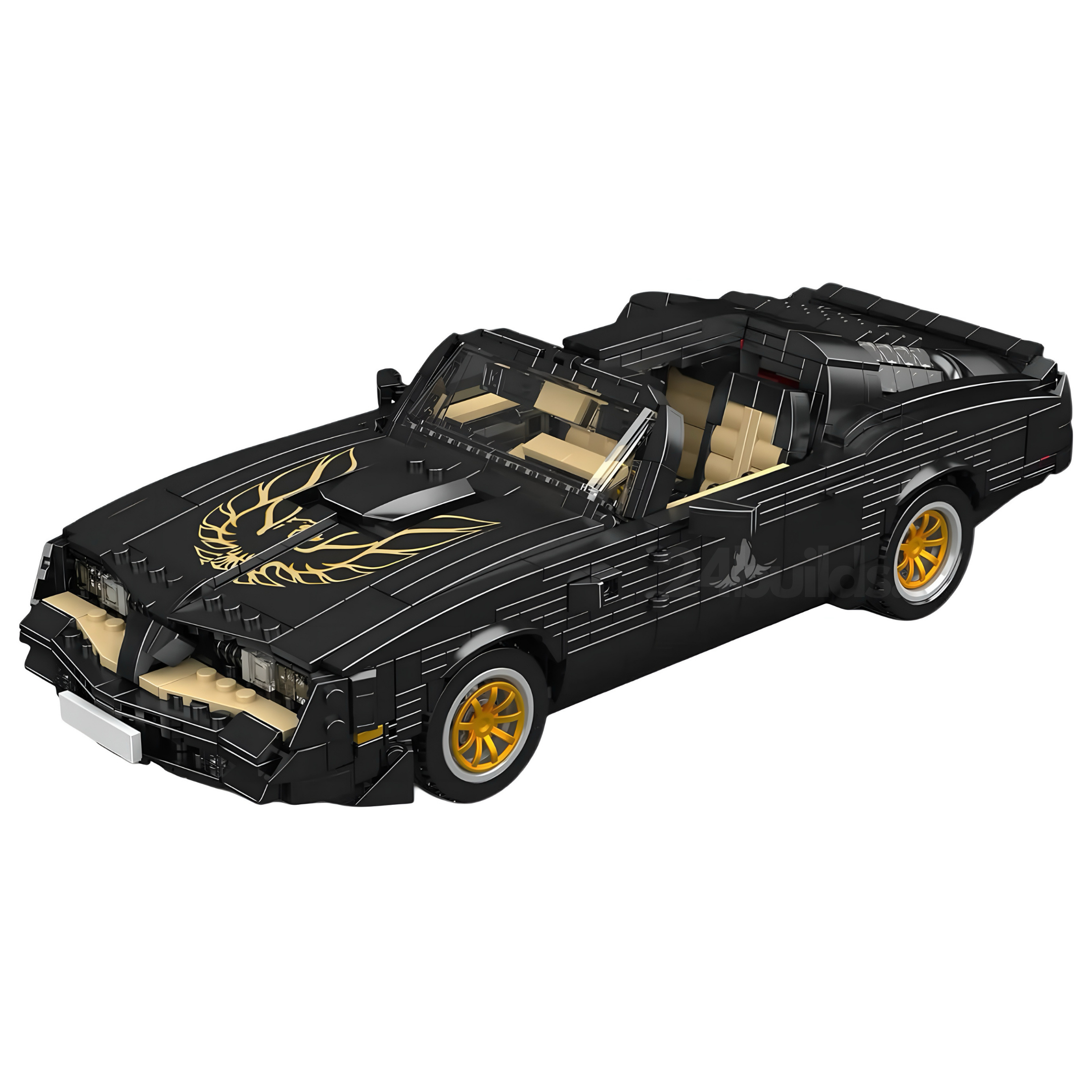 70s Convertible American Muscle | 1556pcs | Block World