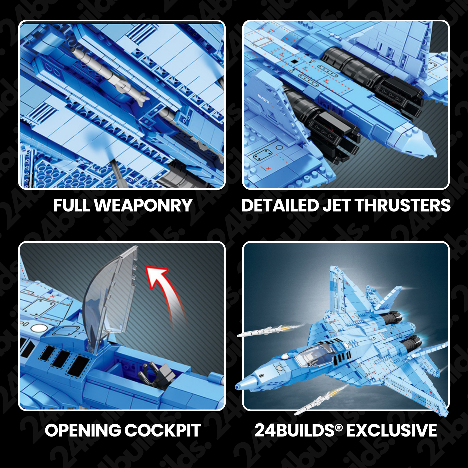 Su-57 Stealth Fighter | 1456pcs