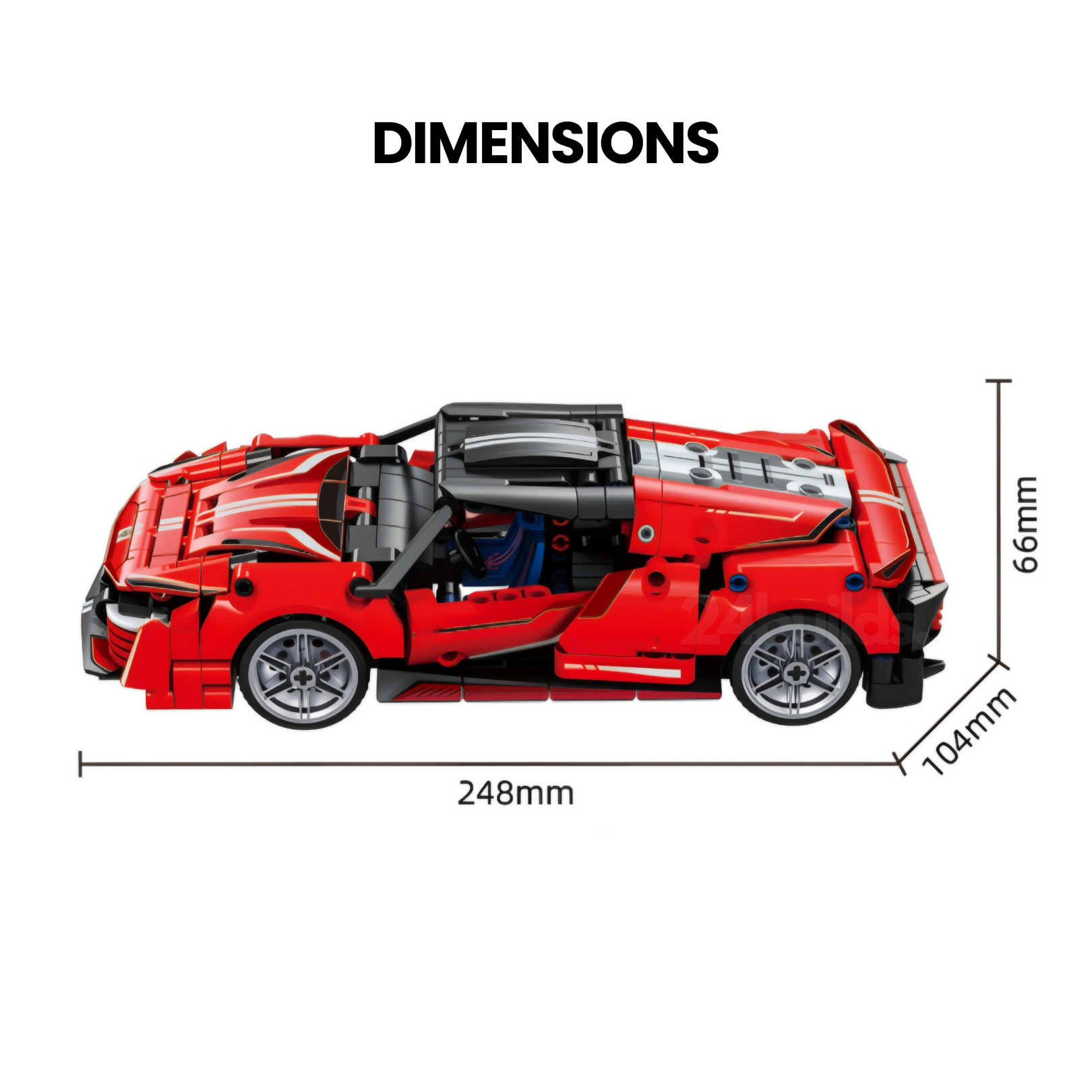 Italian Performance Hypercar | 464pcs | Block World