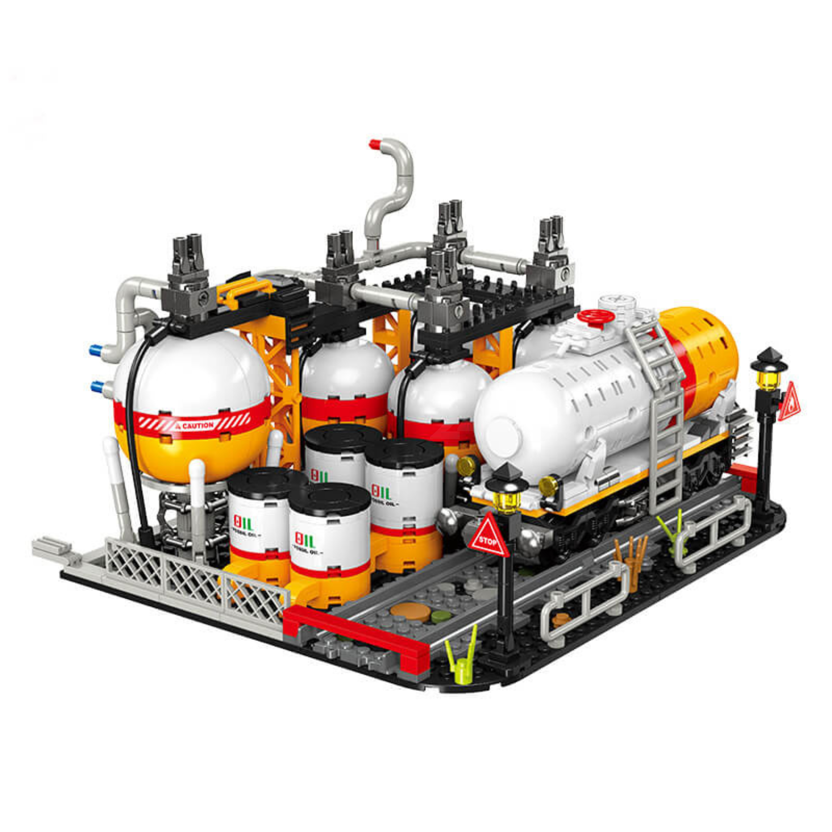 Industrial Oil Refinery Complex | 2142pcs | Block World