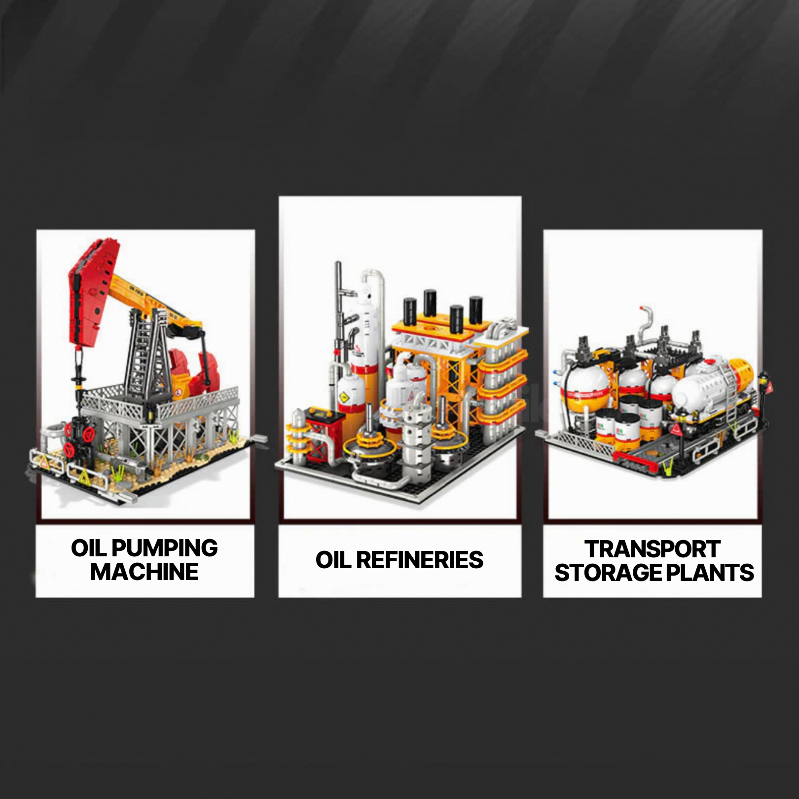 Industrial Oil Refinery Complex | 2142pcs | Block World