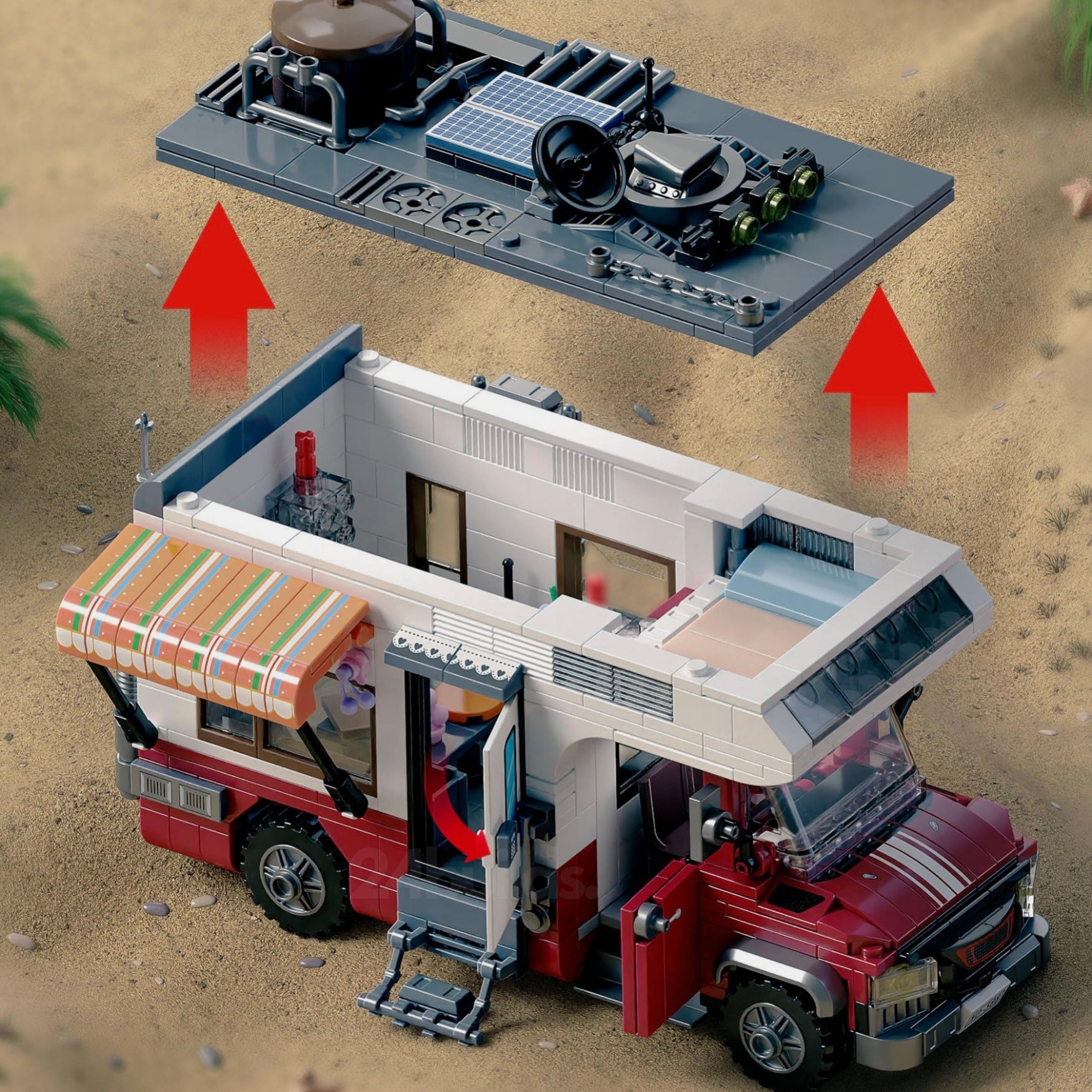 Beach Camper Van | 928pcs | Block World