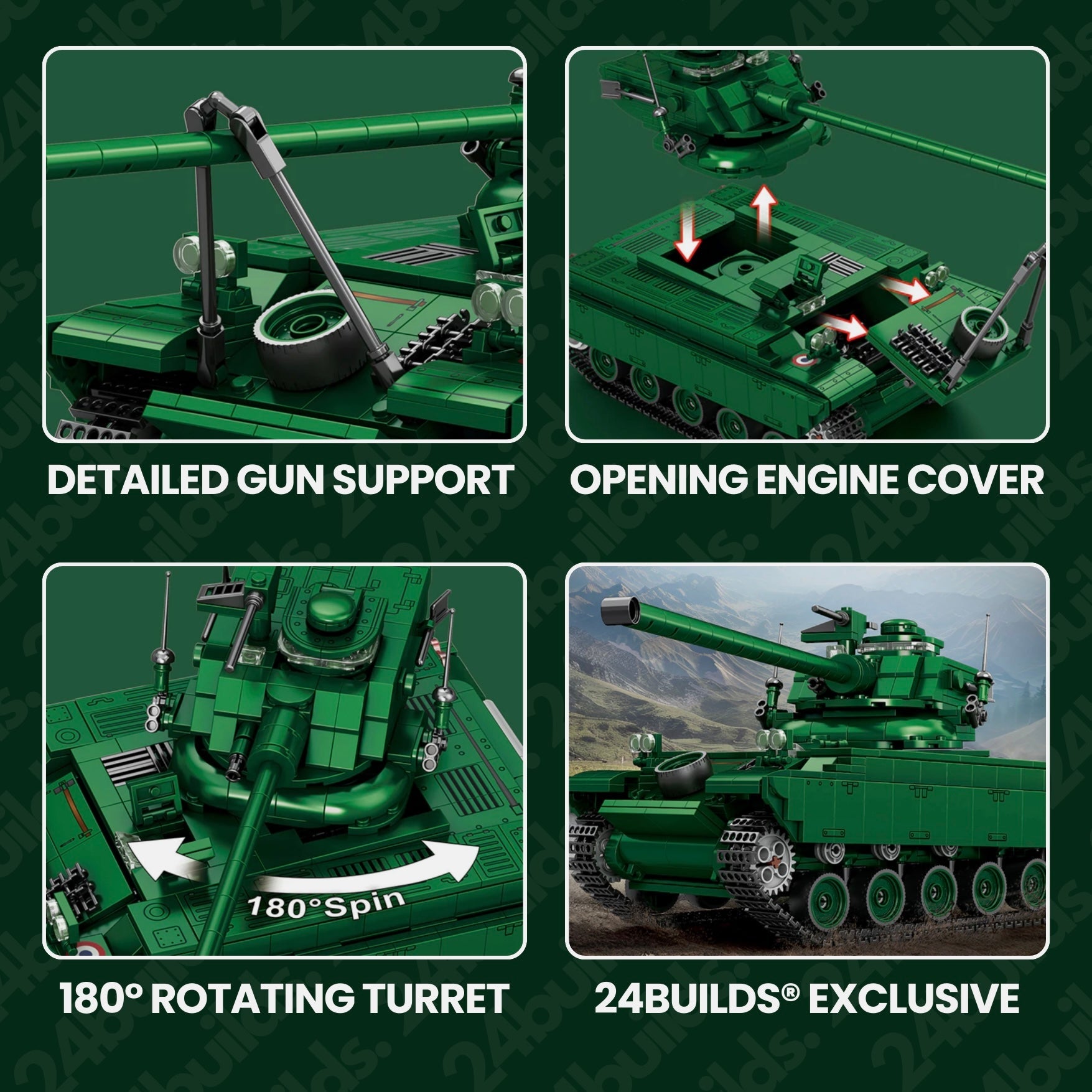 AMX-13 Light Tank | 1038pcs | Block World
