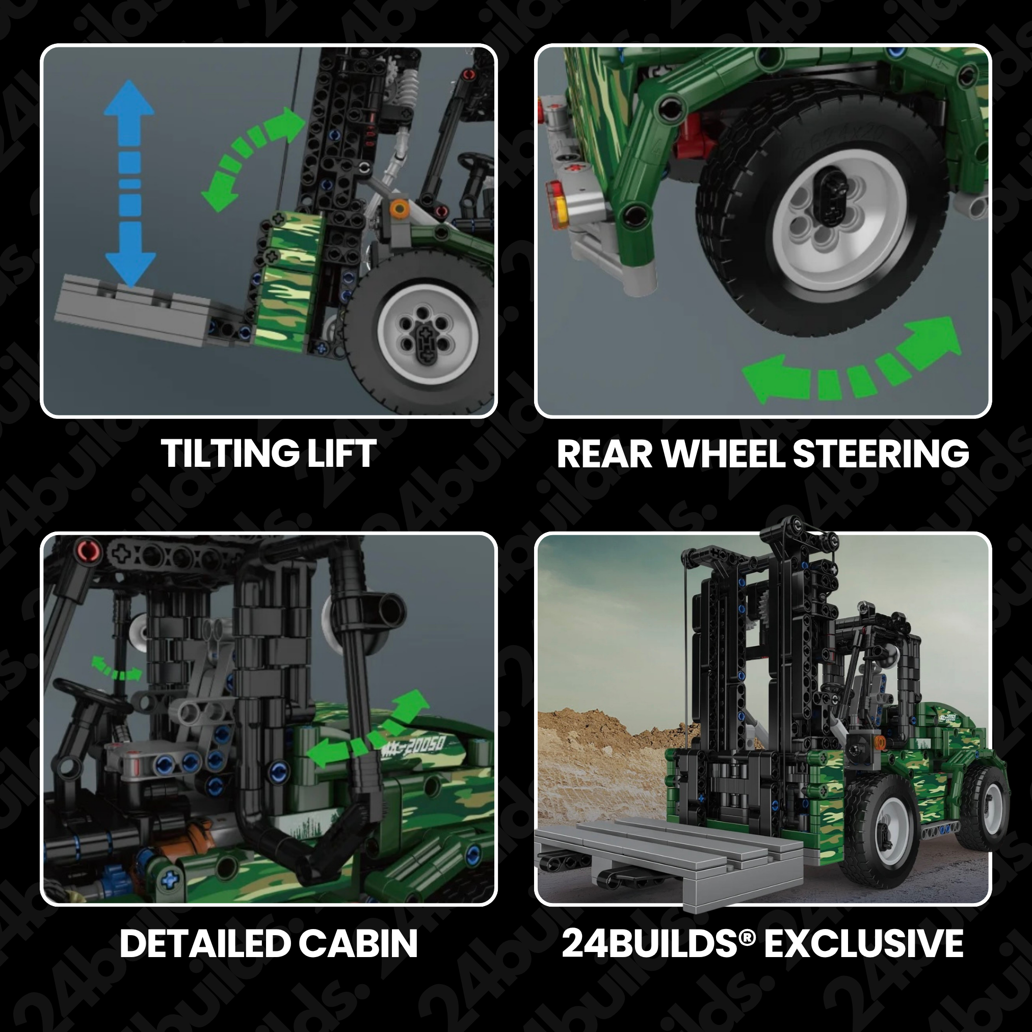 Heavy Duty Military Forklift | Block World