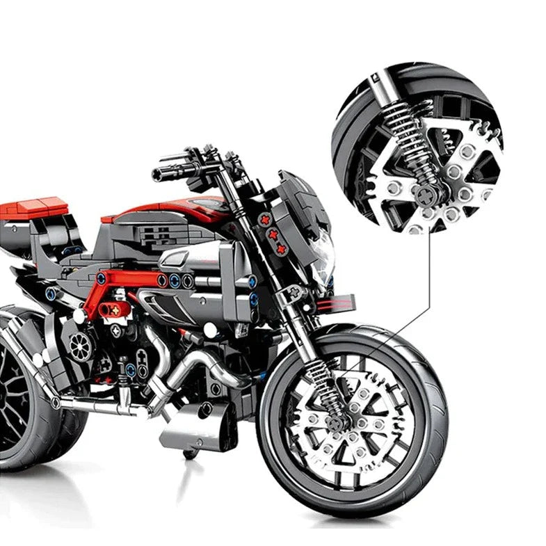 Diavel Motorbike | 702pcs | Block World